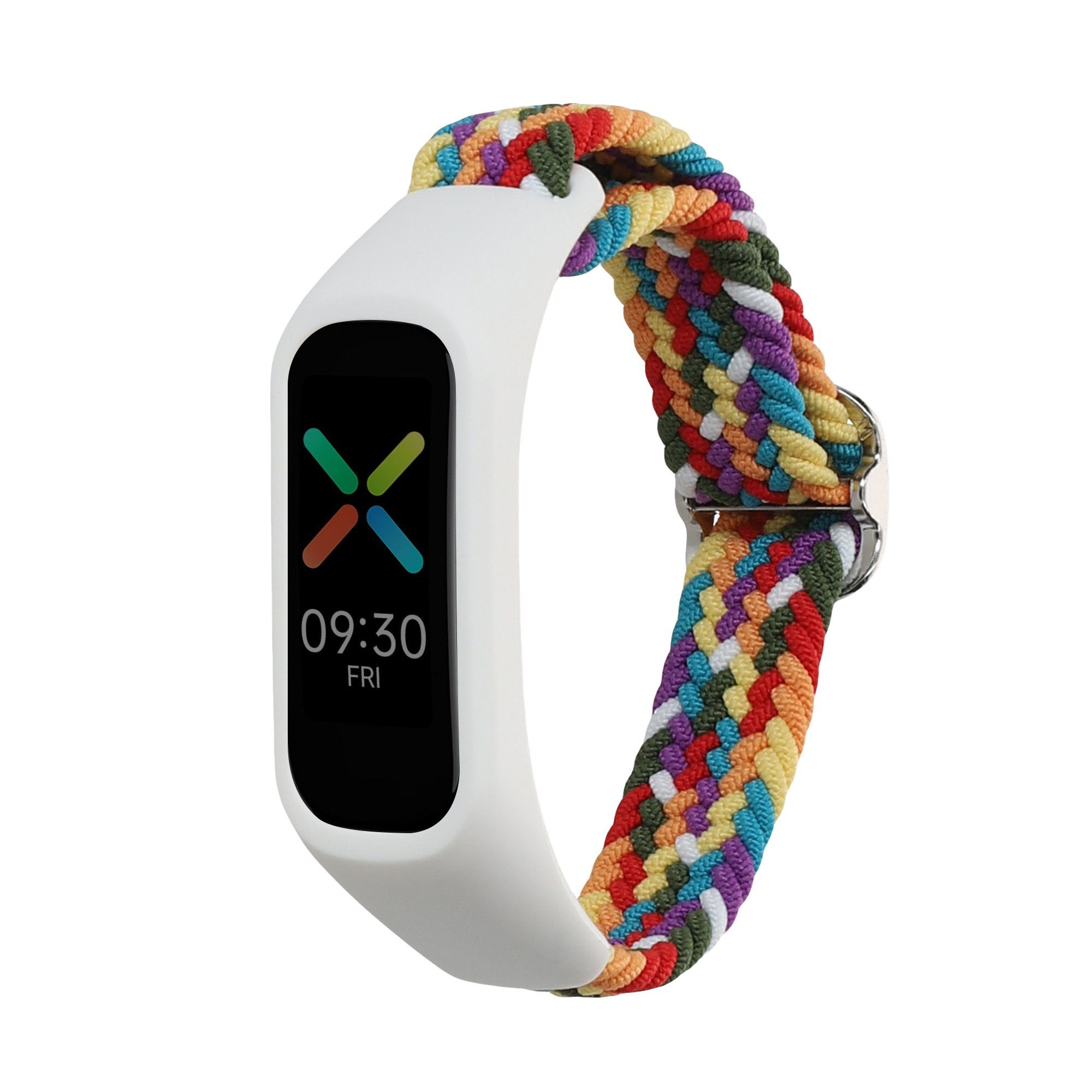 kwmobile Uhrenarmband Armband für Oppo Band Sport, Nylon Fitnesstracker Sportarmband Band - Innenmaße von 14 - 22 cm | Uhrenarmbänder