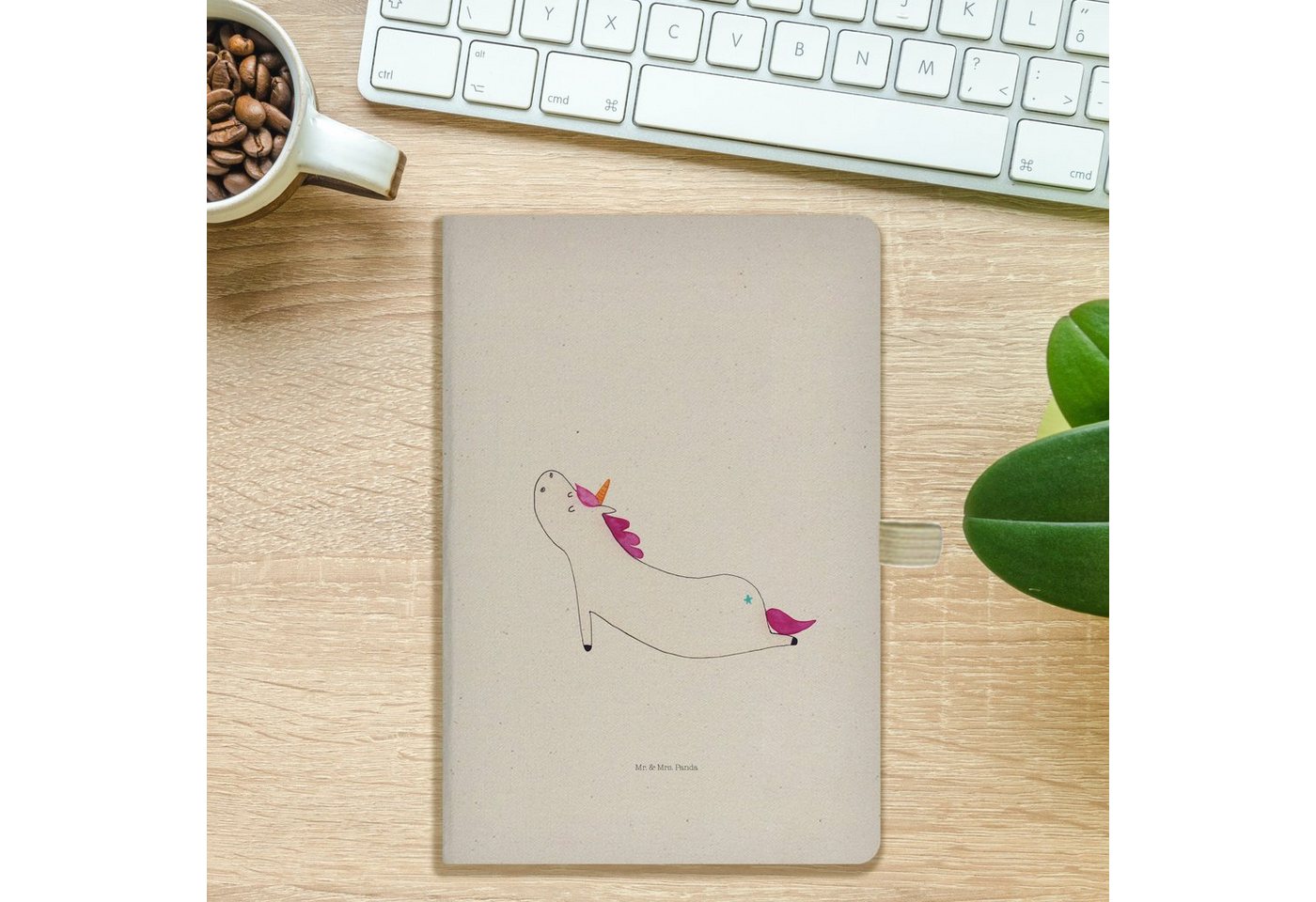Thumbnail - Mr. & Mrs. Panda Notizbuch Einhorn Yoga - Transparent - Geschenk, Unicorn, Adressbuch, Einhörner Mr. & Mrs. Panda, Inspi...