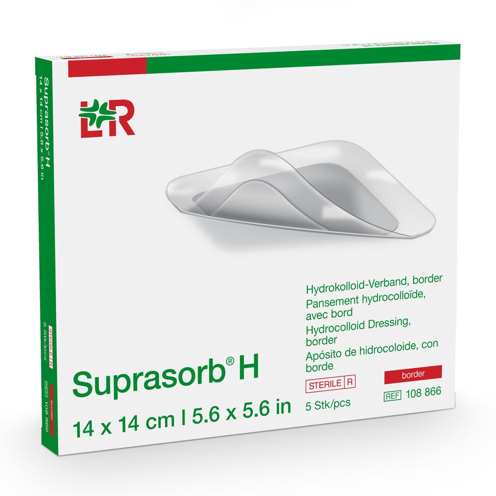 Lohmann & Rauscher GmbH & Co.KG Wundpflaster L&R Suprasorb H Hydrokolloid-Verband Border 14x14