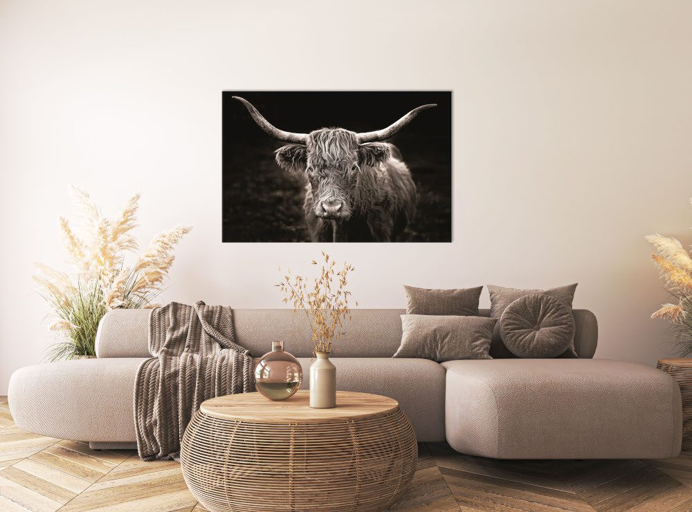 Bönninghoff Leinwandbild Hochlandrind, Kuhbilder (1 St), BxH: 118x78 cm günstig online kaufen