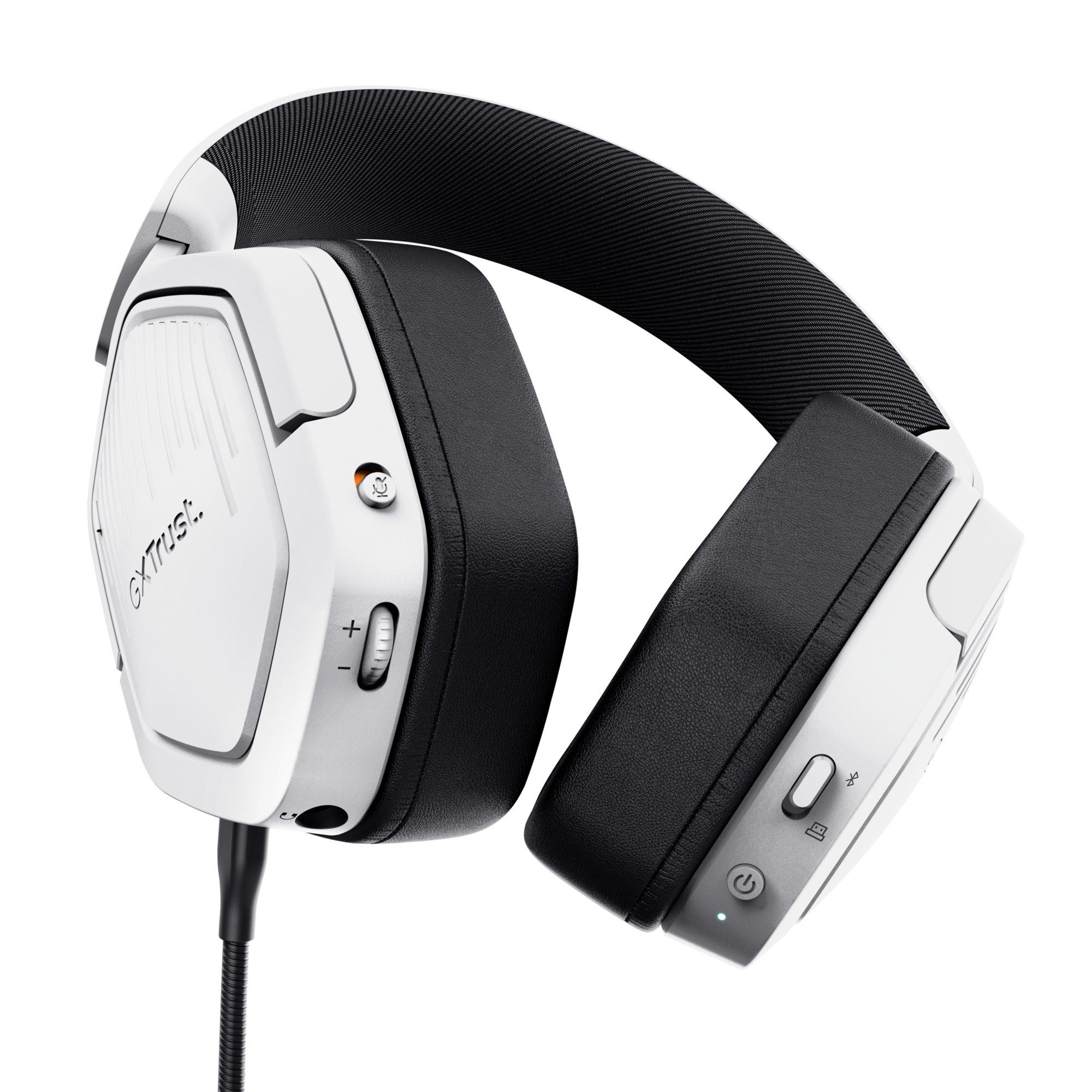 Trust GXT493PS Carus PS5 Wireless Gaming Headset kabellos Gaming-Headset (Kabelloses Gaming-Headset, 2,4-GHz-USB-Empfänger mit niedriger Latenzm Bluetooth, 3,5- – Bild 4 von 5