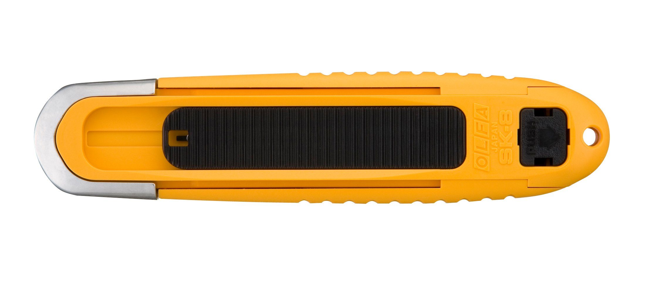 Olfa Cutter OLFA Cuttermesser – Scharfes Teppichmesser 18 mm, Universalmesser SK-8, vollautomatisches selbsteinziehendes Sicherheitsmesser mit Klingenschieber