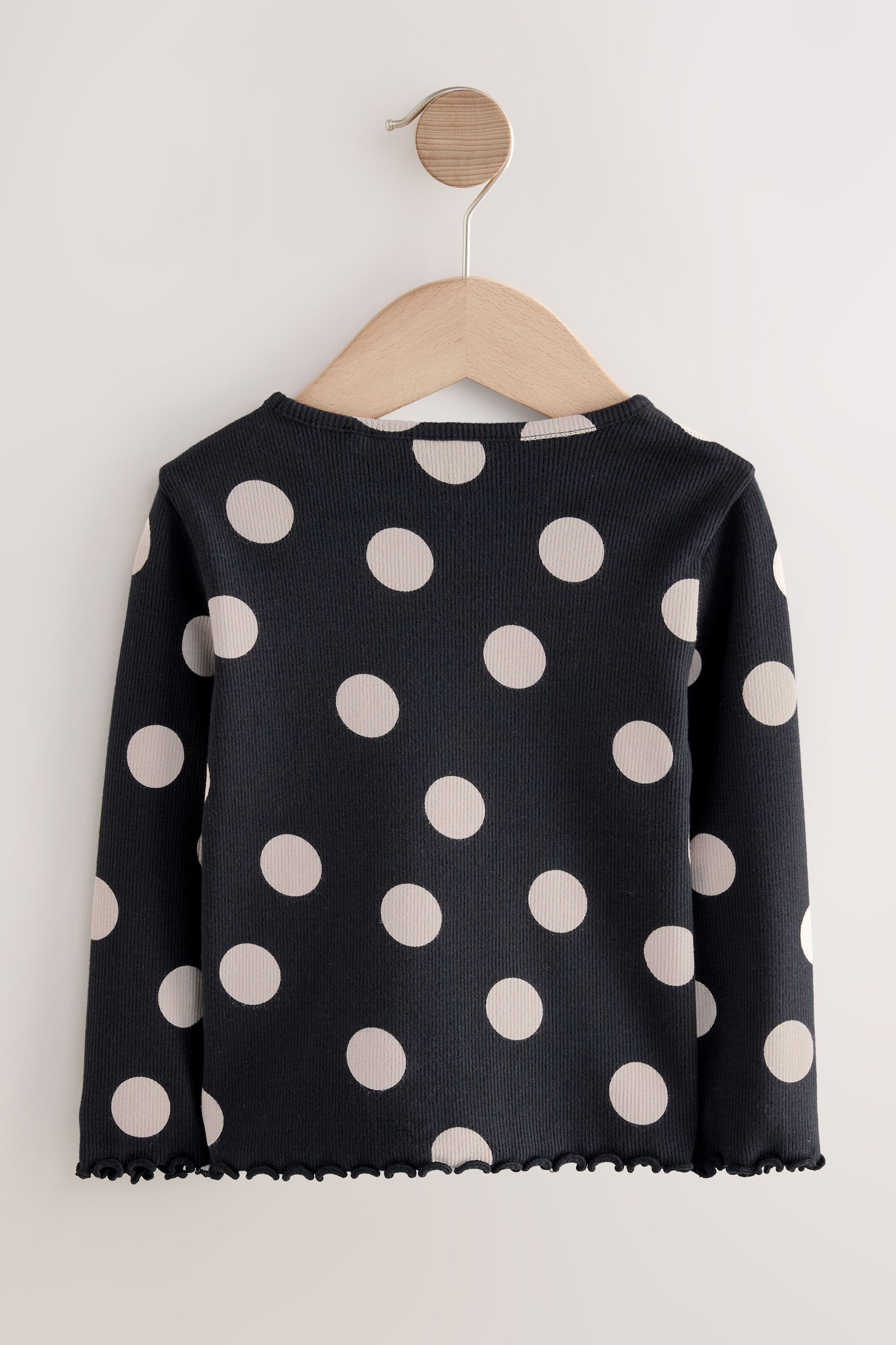 Next Leggings Geripptes Langarm-T-Shirt (1-tlg) günstig online kaufen
