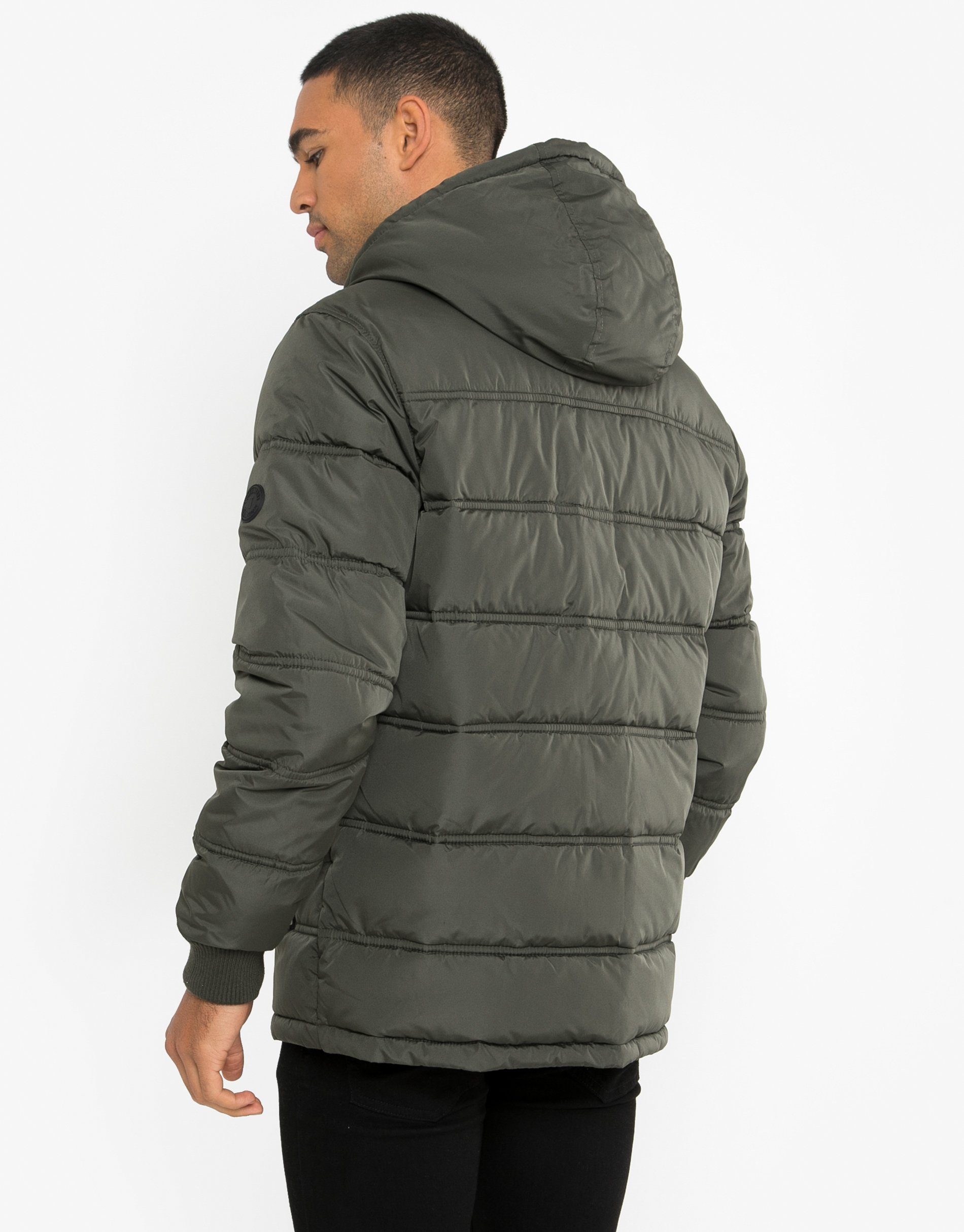 Threadbare Winterjacke THB Jacket Beechwood Khaki- olivgrün Padded