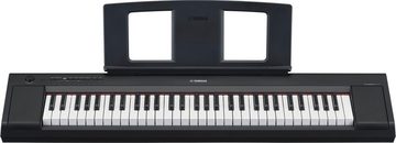 Yamaha Home-Keyboard Piaggero, NP-15B, schwarz, mit 61 Tasten, inklusive Netzteil und Notenhalter