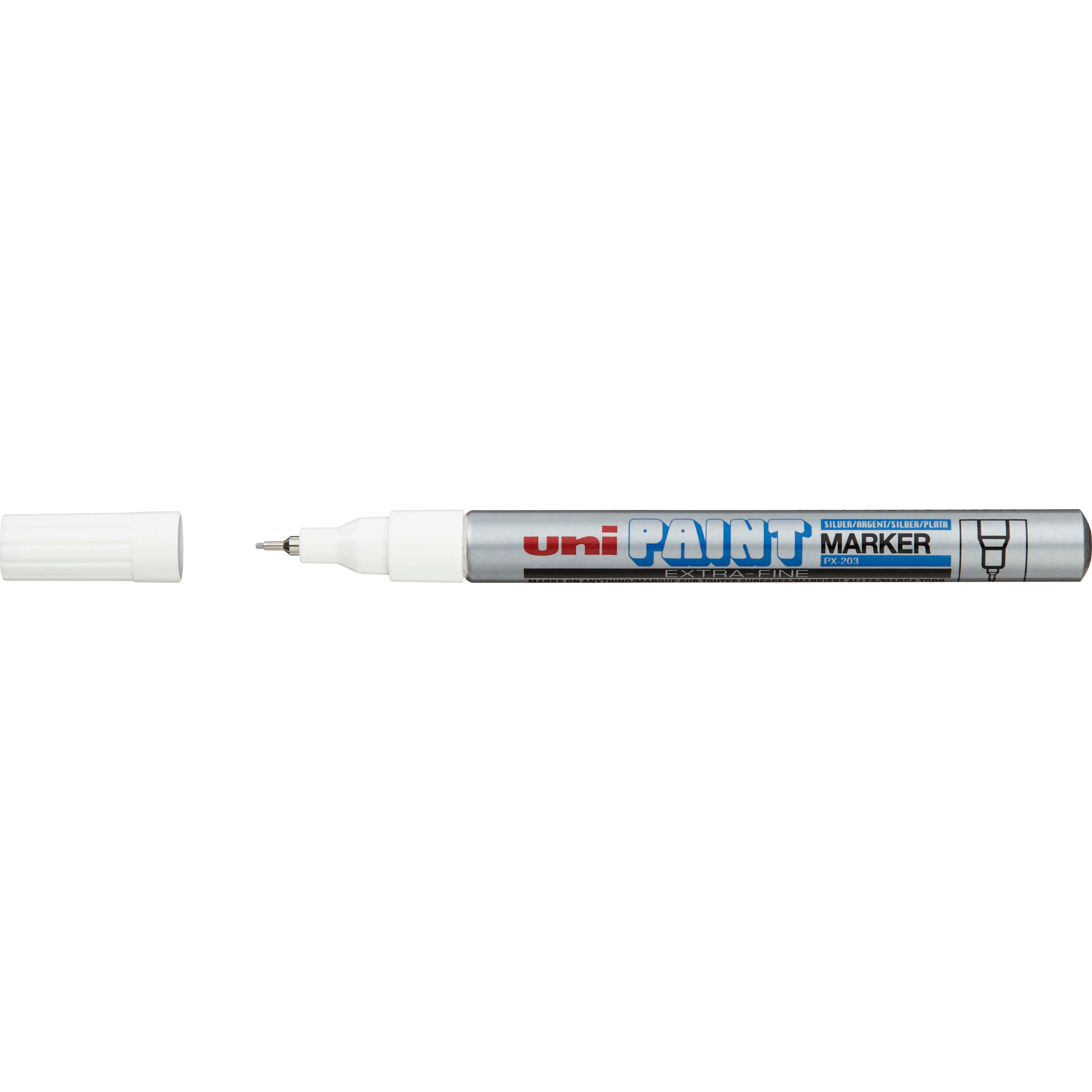 Mitsubishi Marker uni-ball Permanent-Marker PAINT (PX-203), silber