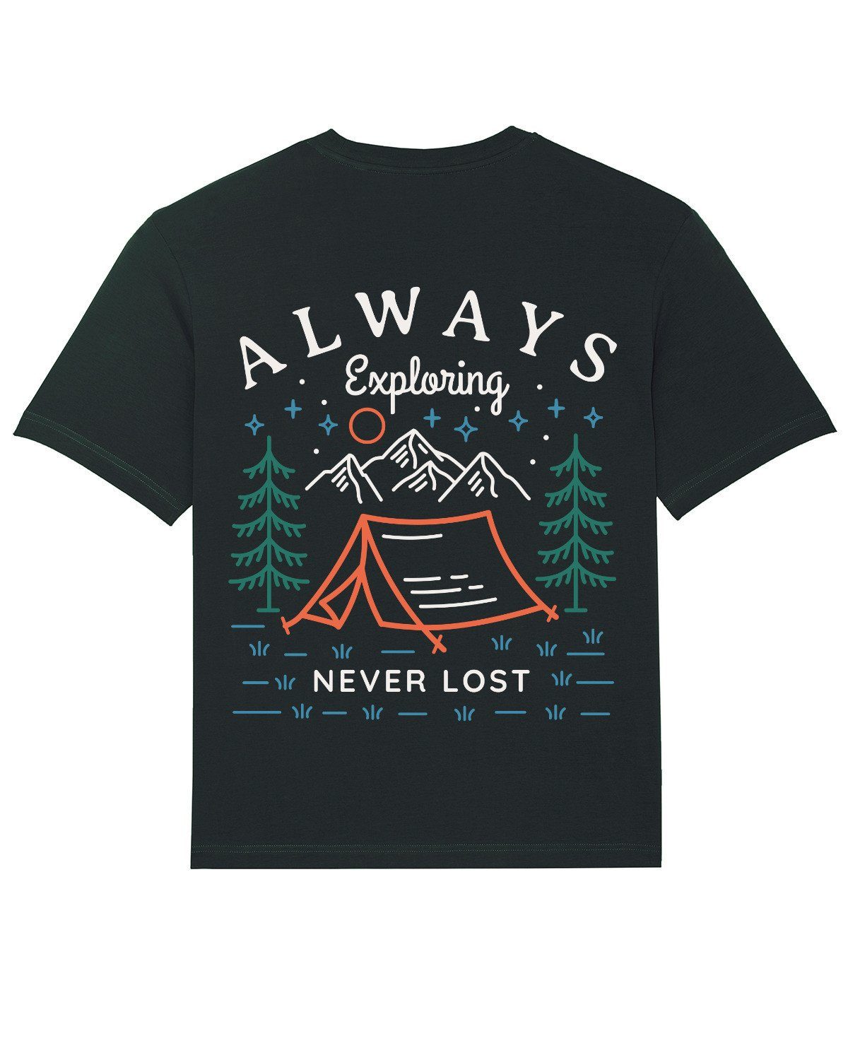 lost Apparel never Always Print-Shirt wat? schwarz (1-tlg) exploring