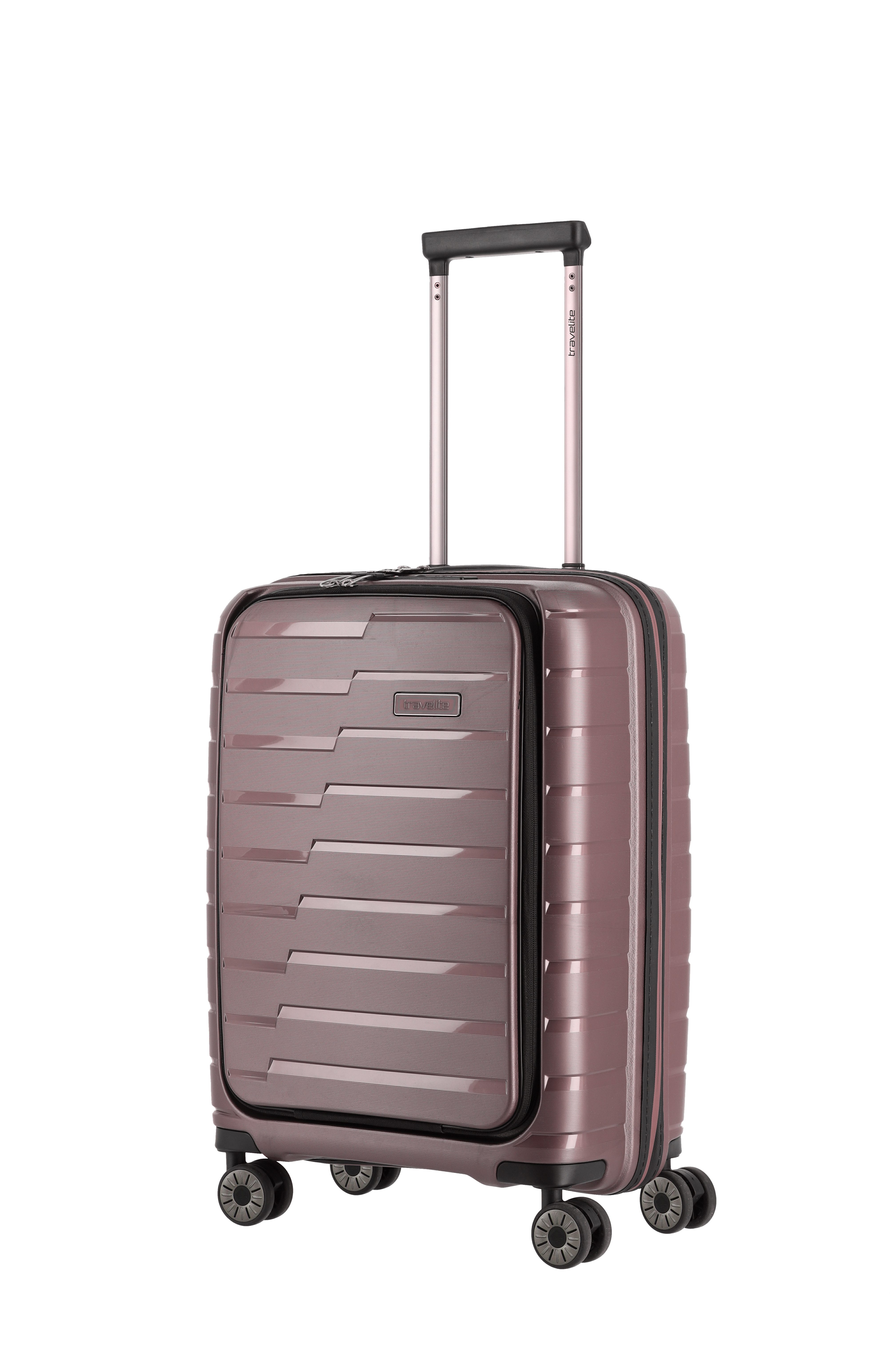 travelite Trolley AIR BASE Reisekoffer Hartschale, 4 Rollen, kratzresistenter Oberfläche und cleverer Innenaufteilung