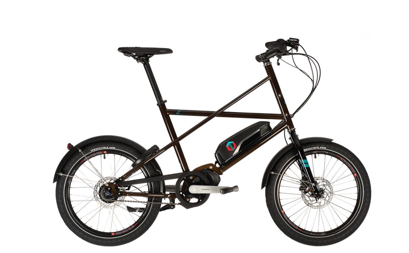 Cooper E-Bike UTY 7, 7 Gang Nexus Schaltwerk, Nabenschaltung, Mittelmotor, 504 Wh Akku, (Set, mit Akku-Ladegerät), 7-Gang-Schaltung, 20-Zoll Kompaktbike, Shimano Nexus Nabenschaltung