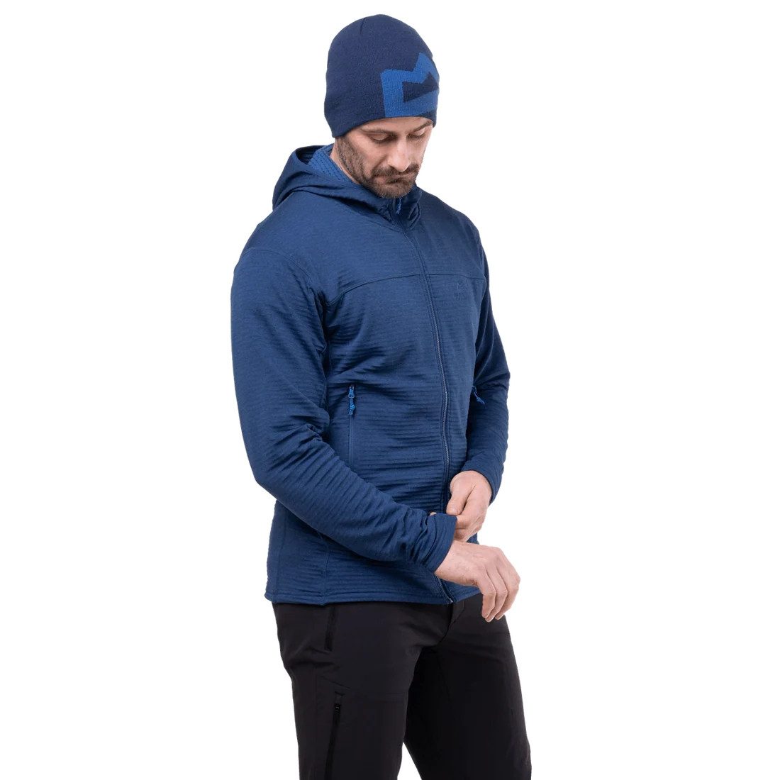 Mountain Equipment Fleecejacke Apiro Hooded Mens Jacket Admiral Blue