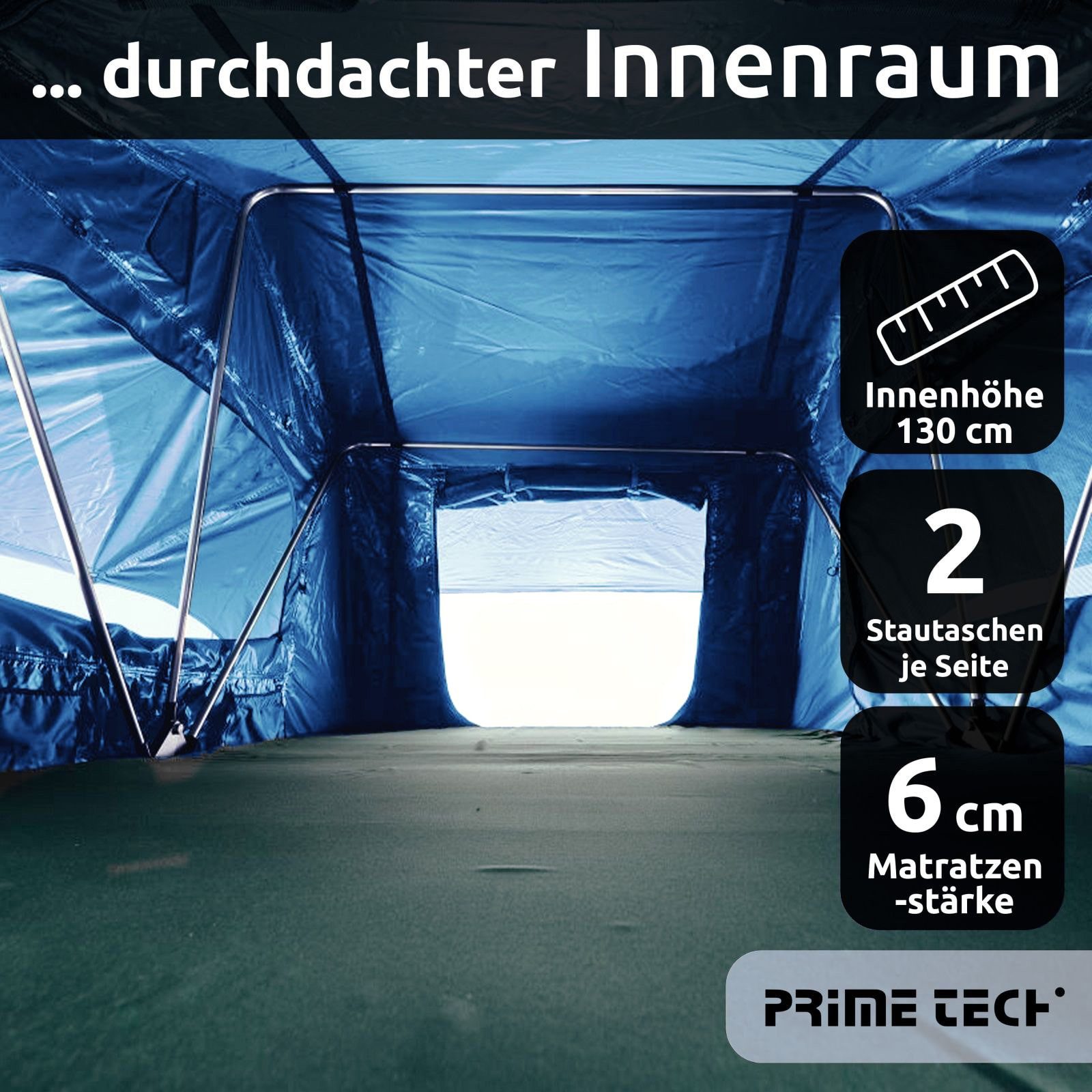 Prime Tech Dachzelt Extended XL, Personen: 3
