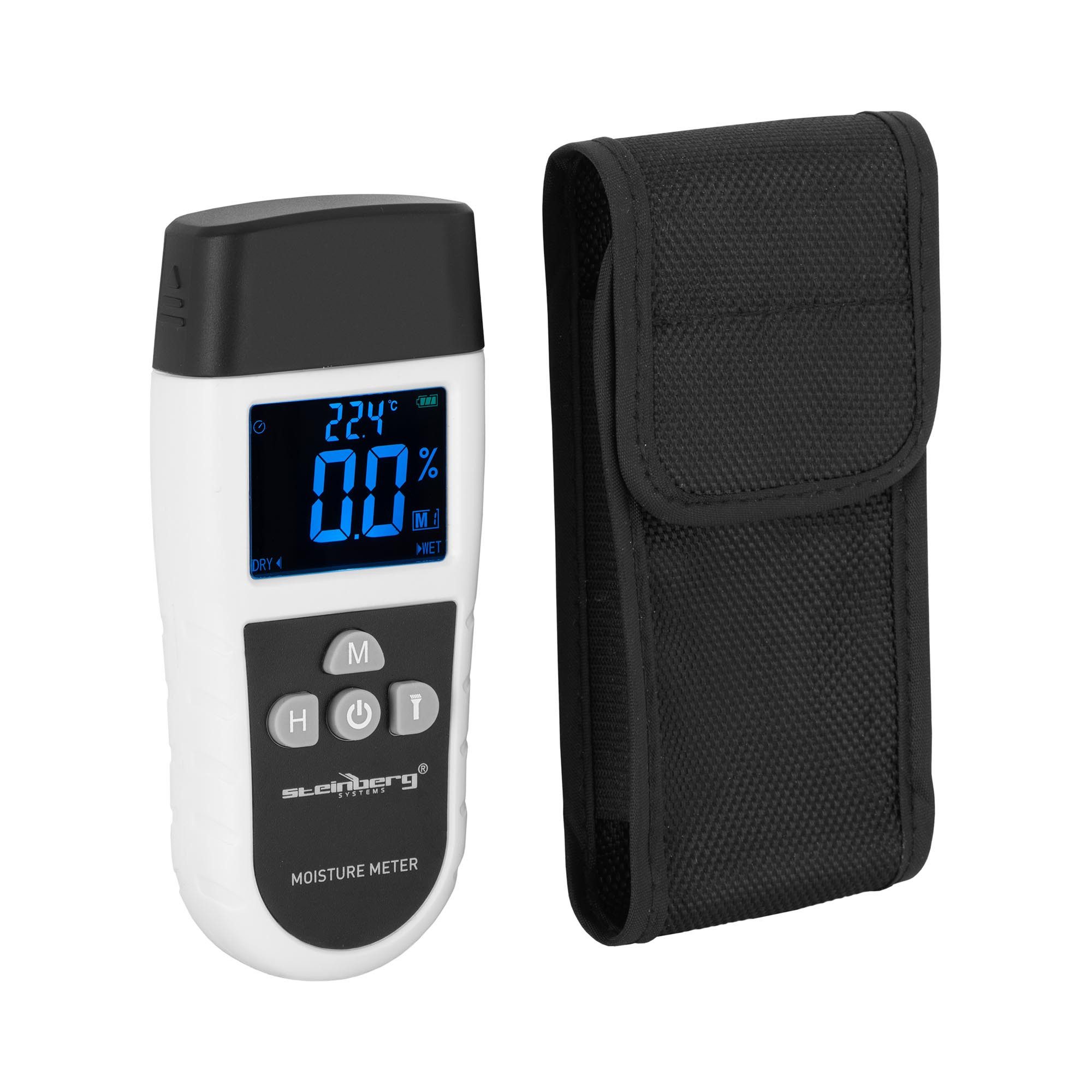 Steinberg Systems Feuchtigkeitsmesser Feuchtigkeitsmessgerät Feuchtigkeits-Detektor Indikator 5 bis 70 % LED