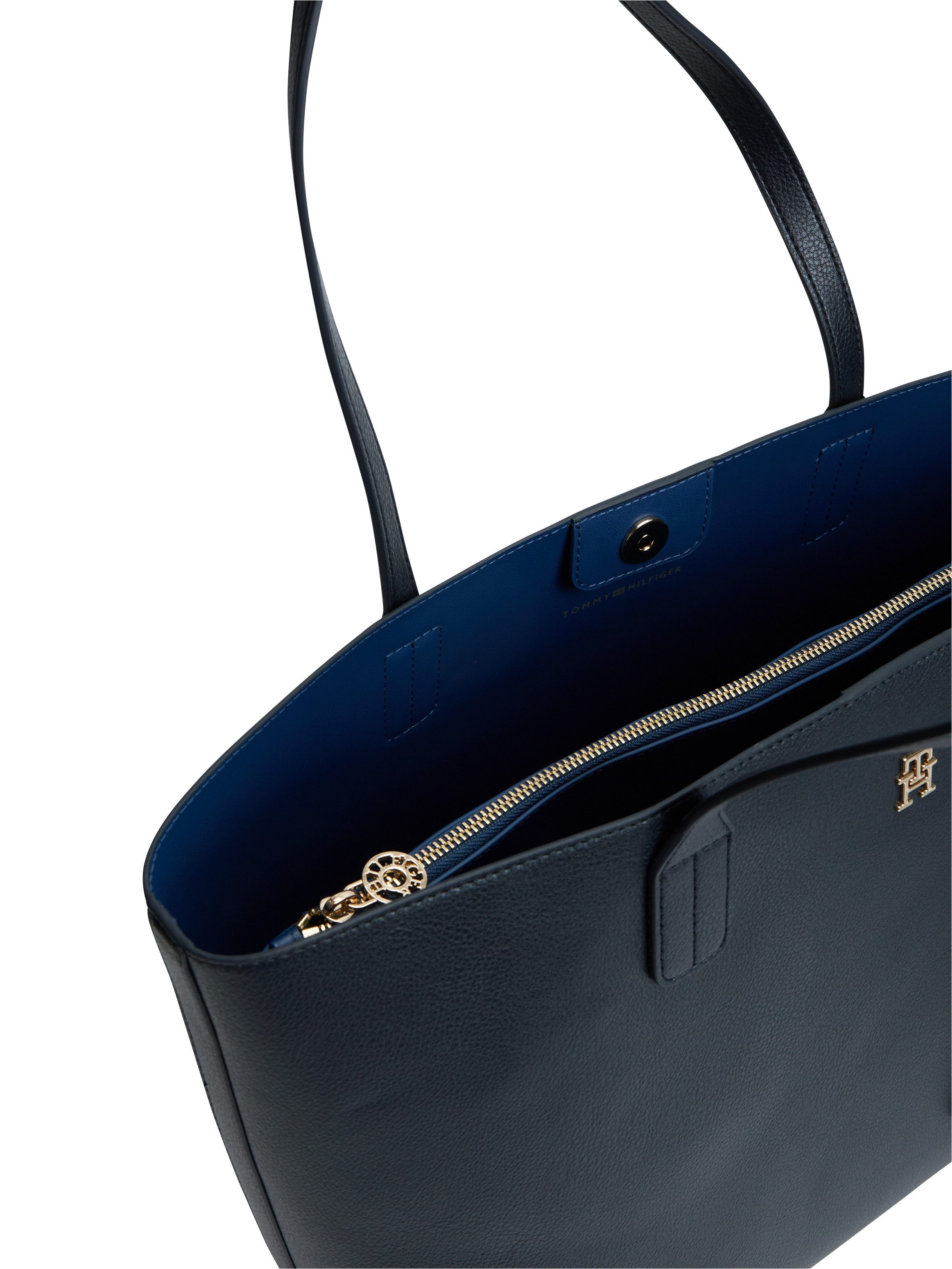 Tommy Hilfiger Tragetasche TH ICON TOTE, Damen Handtasche, Shopper mit doppeltem Henkel – Bild 5 von 5