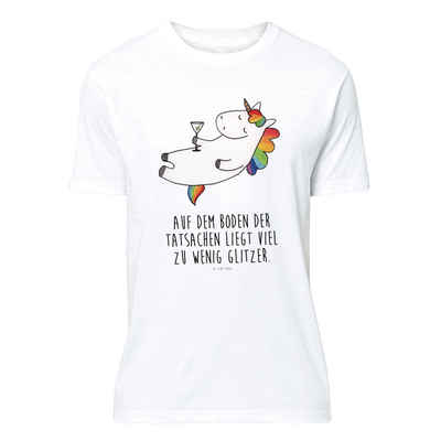 Mr. & Mrs. Panda T-Shirt Einhorn Cocktail - Weiß - Geschenk, T-Shirt, Spaß, Jubiläum, Rum, T-S (1-tlg)