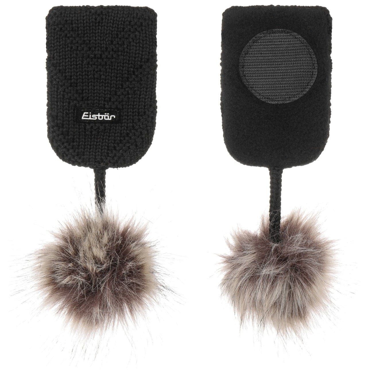 Eisbär Bommelmütze (1-St) Helmdekoration, Made in Austria