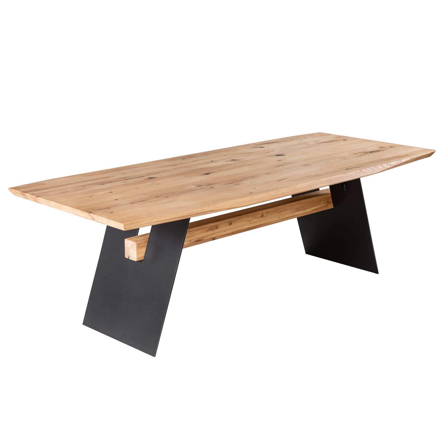 Esstisch GRAND OAK 200cm natur / schwarz