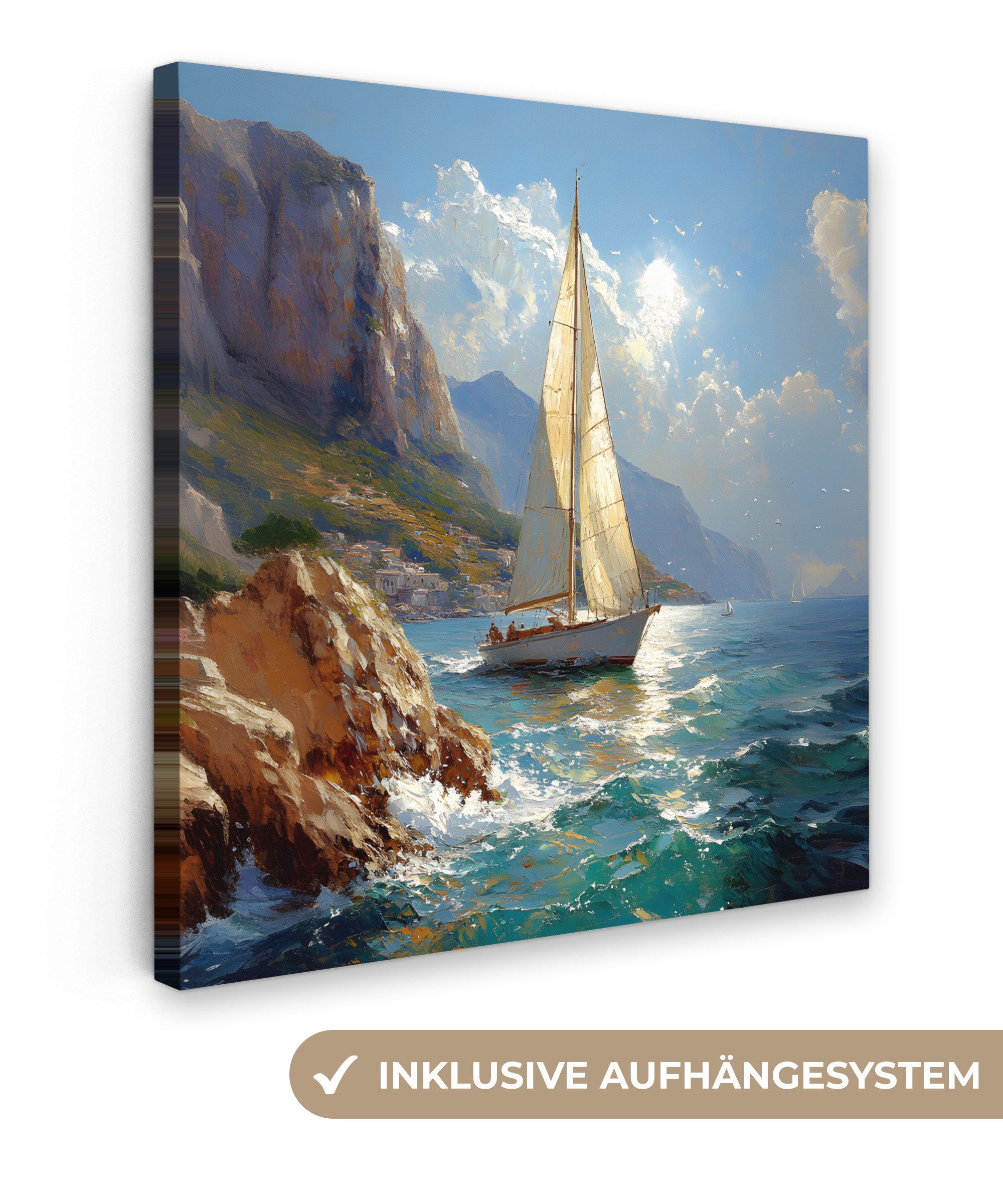 OneMillionCanvasses® Leinwandbild Segelschiff - Meer - günstig online kaufen