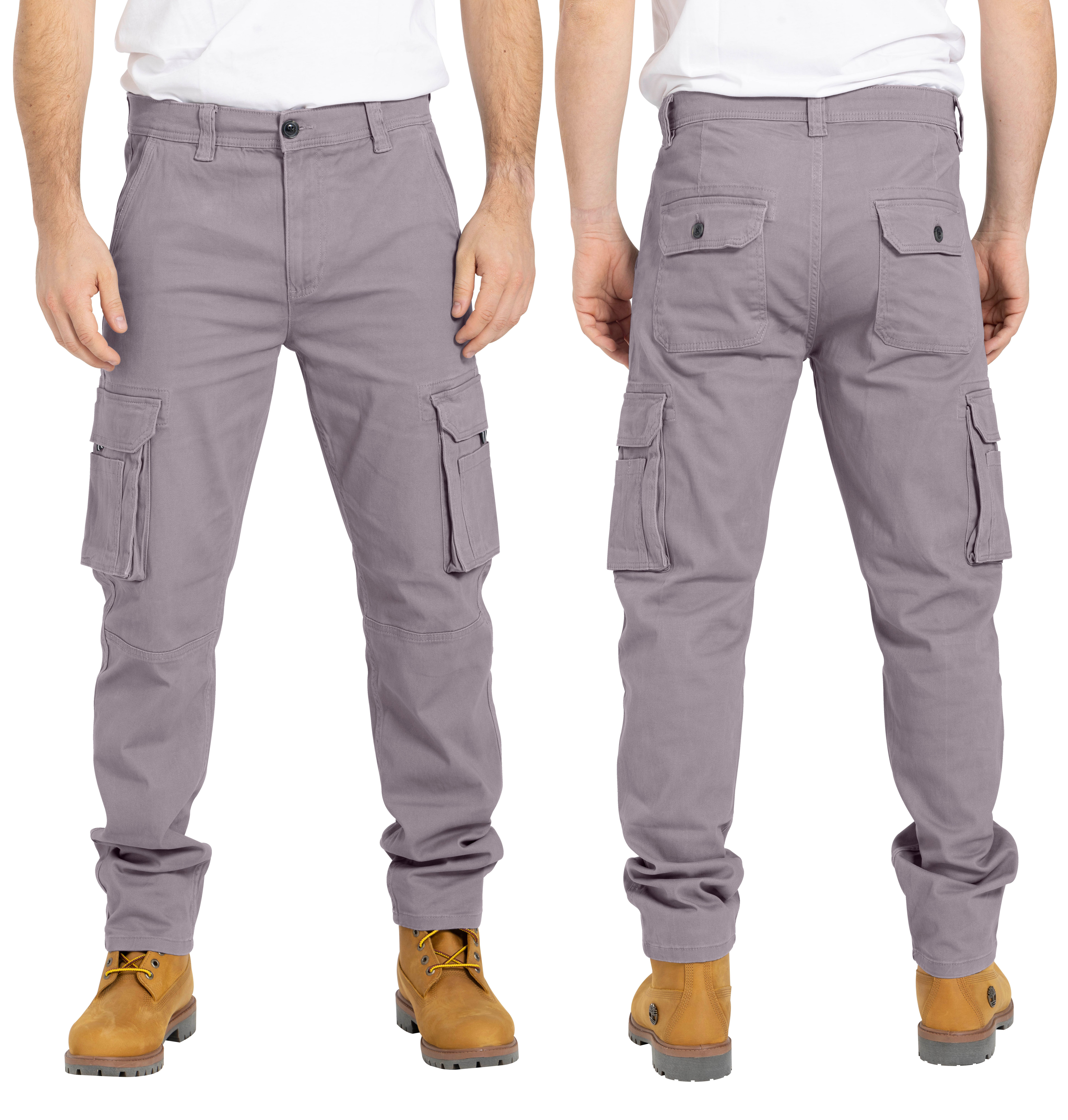 Cargohose Herren Cargo Hose Arbeitshose Schwerlast Tactical mit 12 Taschen Chino