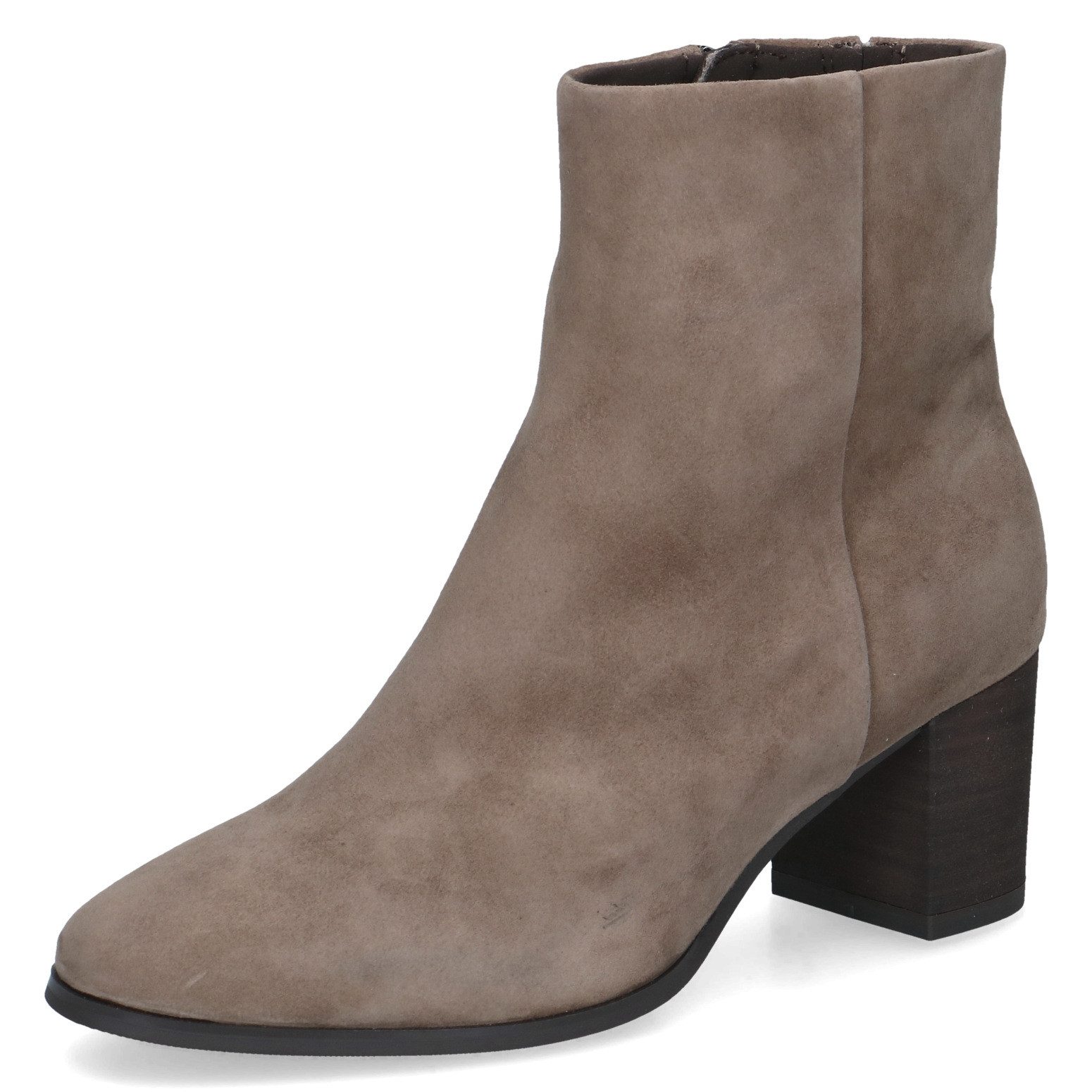 Caprice Stiefelette Blockabsatz, Businessschuh mit dezenter Ziernaht