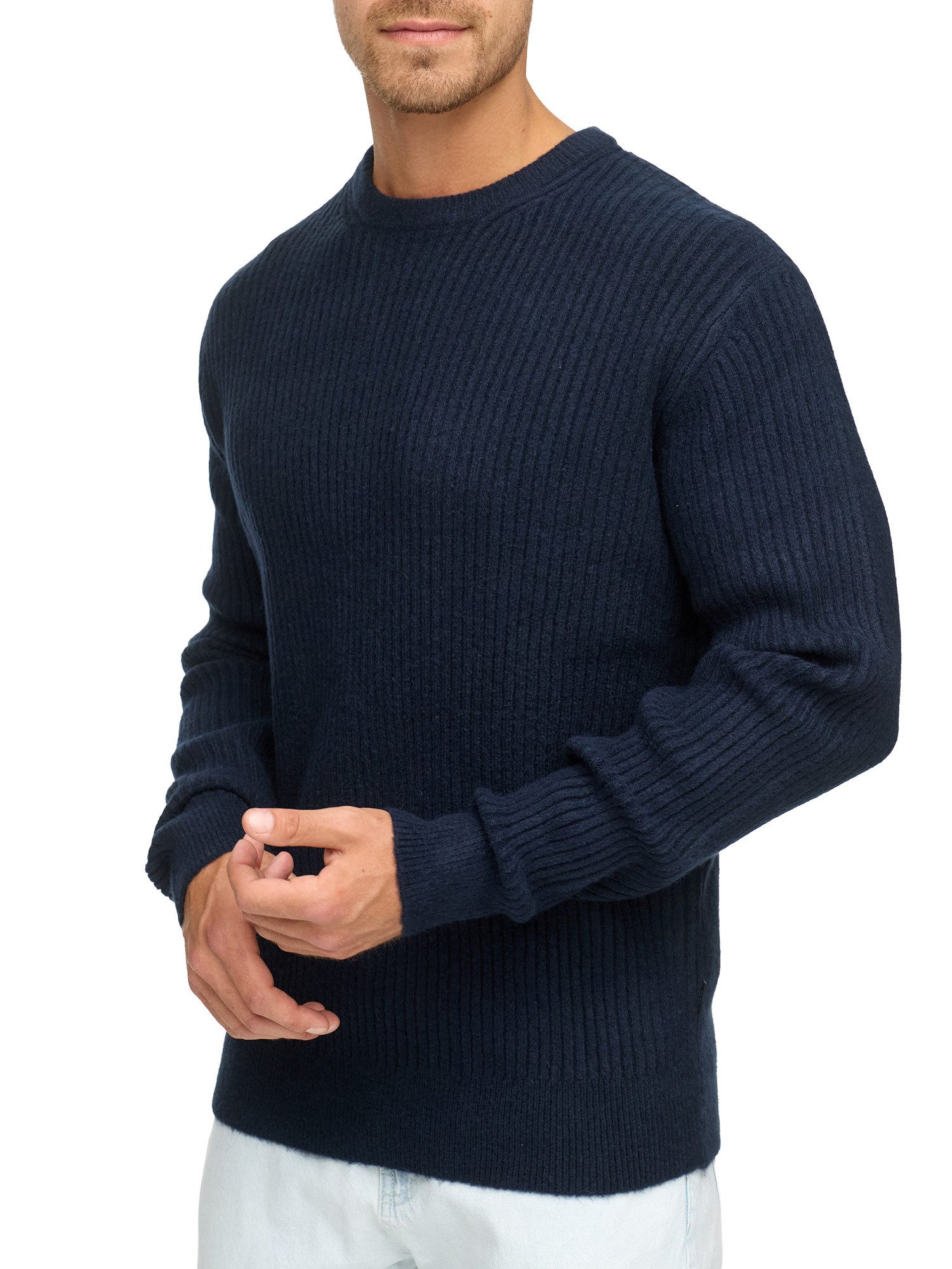 Indicode Rundhalspullover INBertram O-neck günstig online kaufen