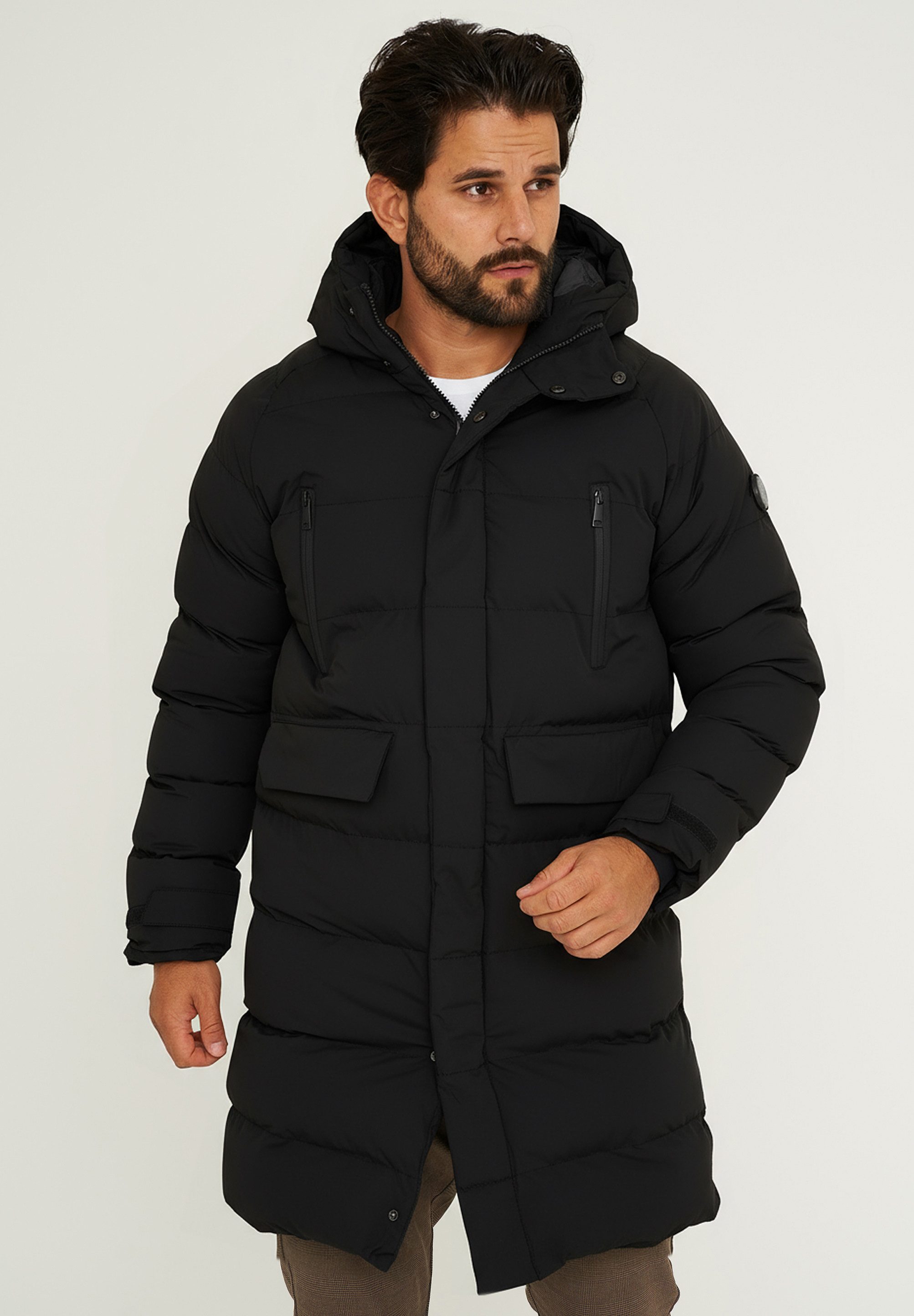 SOULSTAR Parka S2SETTIN Herren Winterjacke Wintermantel Steppjacke Pufferjacke mit Kapuze – Bild 4 von 5