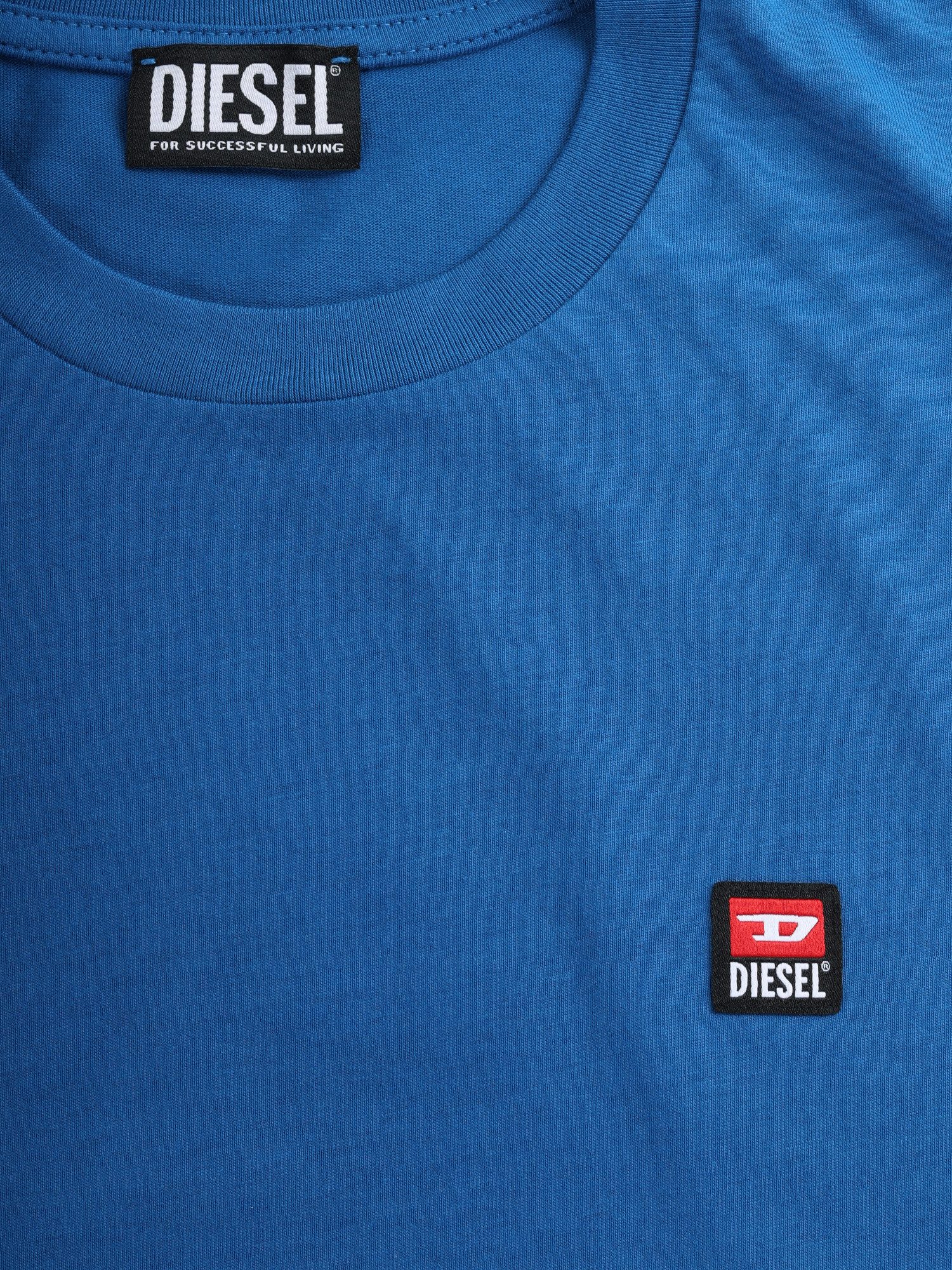 Diesel Rundhalsshirt Regular Fit mit Logo-Patch - T-JUST 250221