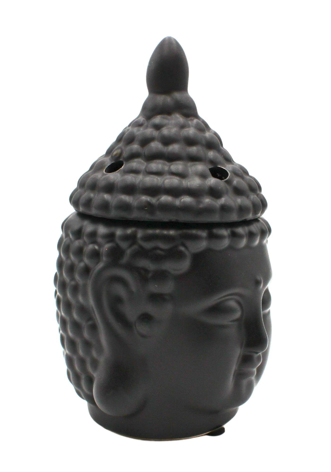 Aromalampe schwarz als Duftlampe Buddhakopf Dekohelden24 / / Duftlicht Duftlampe versch. Farben,