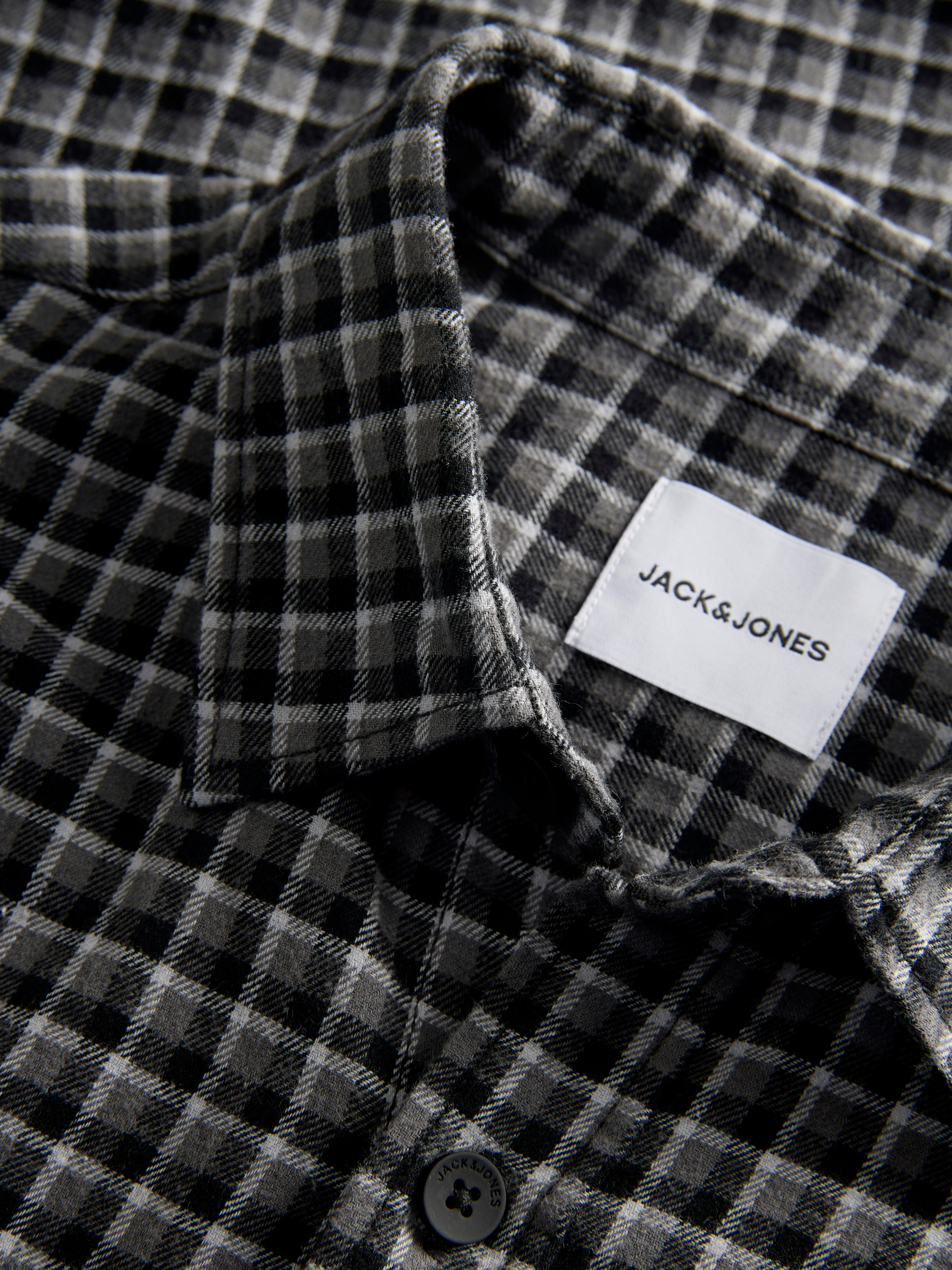 Jack & Jones PlusSize Langarmhemd JJCARTER CHECK SHIRT LS SN PLS Baumwolle, relaxed fit – Bild 4 von 5