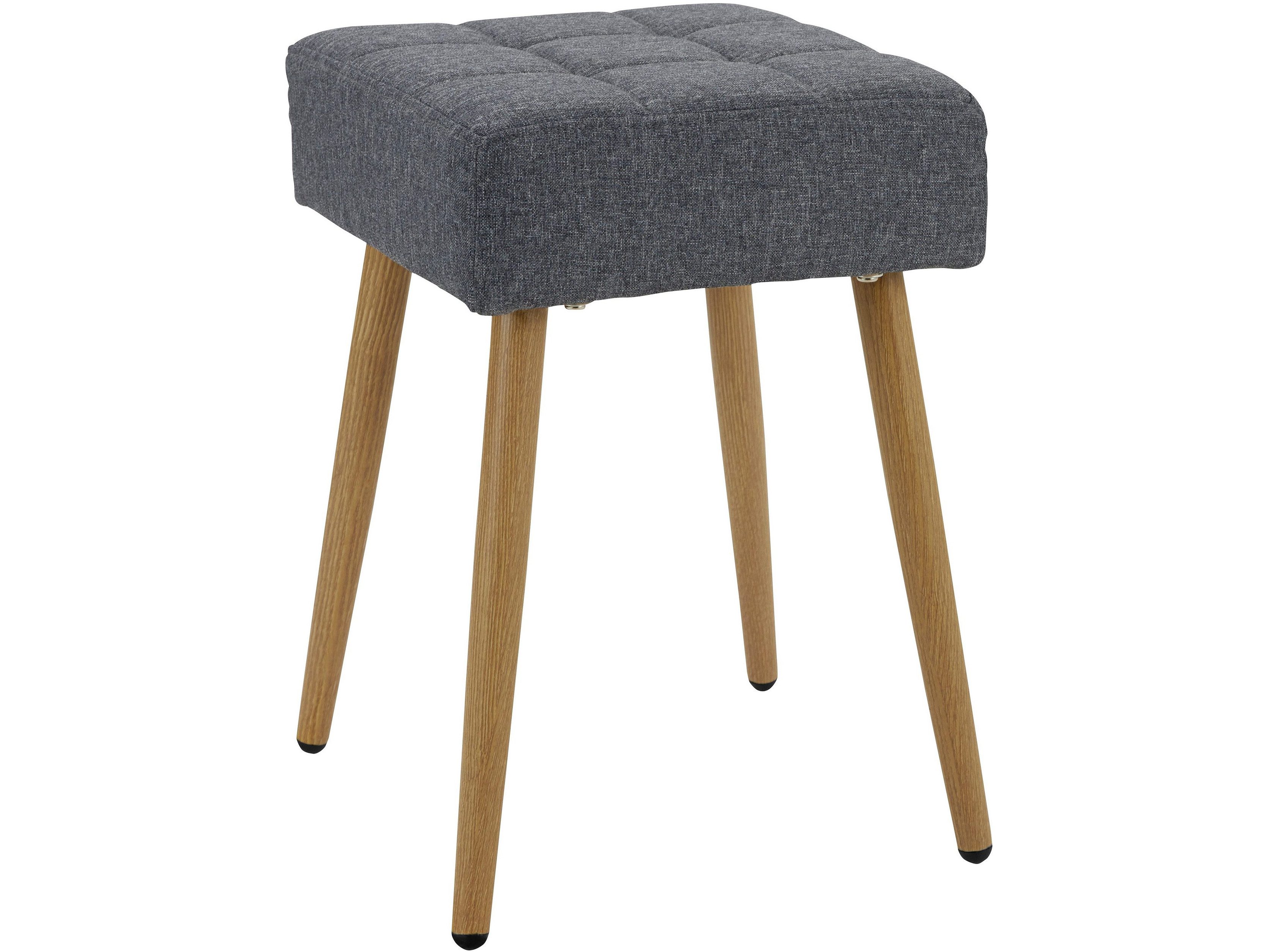 loft24 Hocker Luisa (1 St), Sitzhocker, quadratisch, Bezug aus Webstoff, Sitzhöhe 47 cm