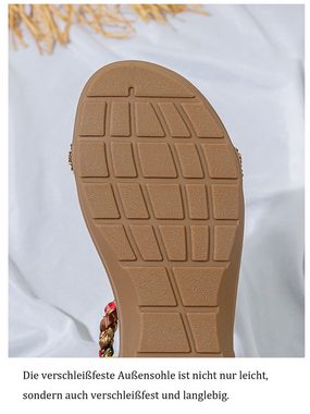 ZWY Vielseitige und modische Damen-Sandalen mit elastischem Band Riemchensandalette (Atmungsaktive Keilsandalen für Damen, sexy Sandalen) leicht und bequem, perfekt für den Sommer