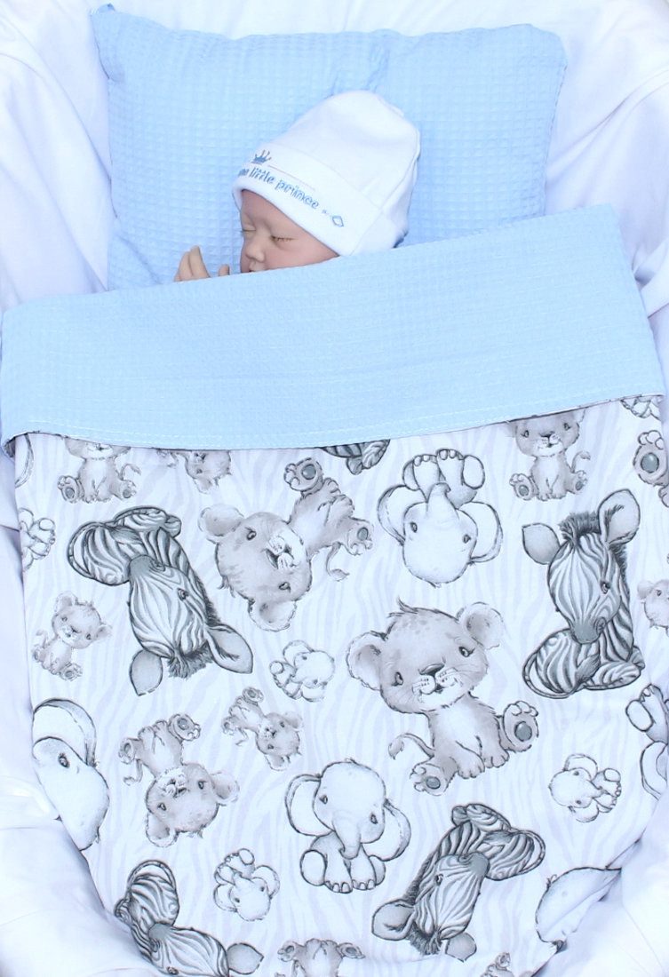 Babydecke Babydecke Waffelpiqué Baumwolle Kuscheldecke Kinderwagendecke, günstig online kaufen