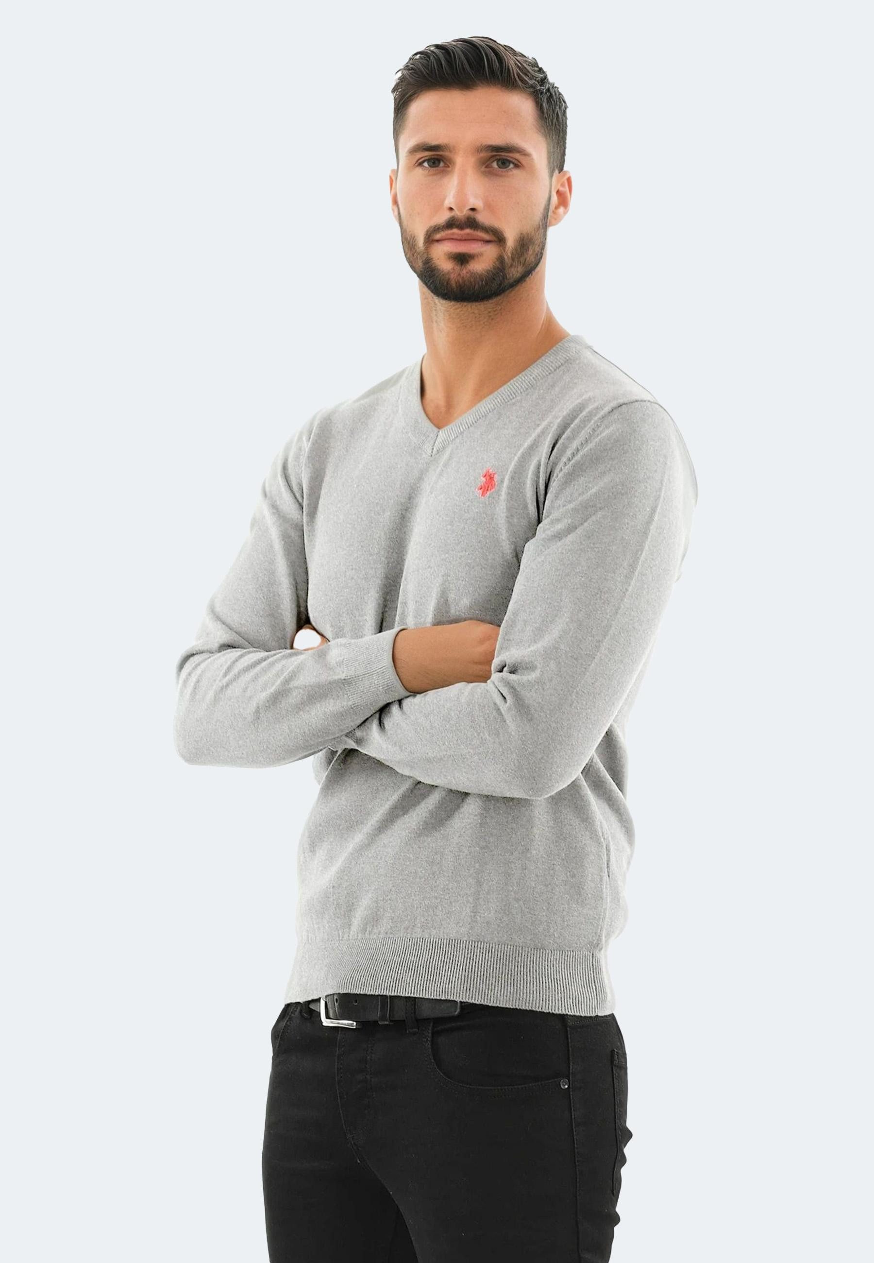 U.S. Polo Assn V-Ausschnitt-Pullover Herren Shirt günstig online kaufen
