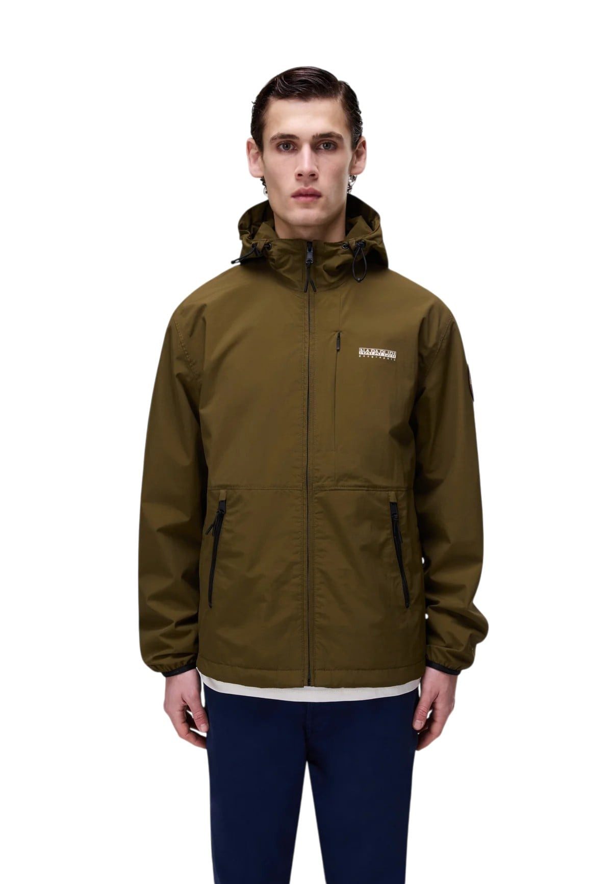 Napapijri Allwetterjacke Übergangsjacke A-Tundra (wasserdicht) dunkelgrün Herren