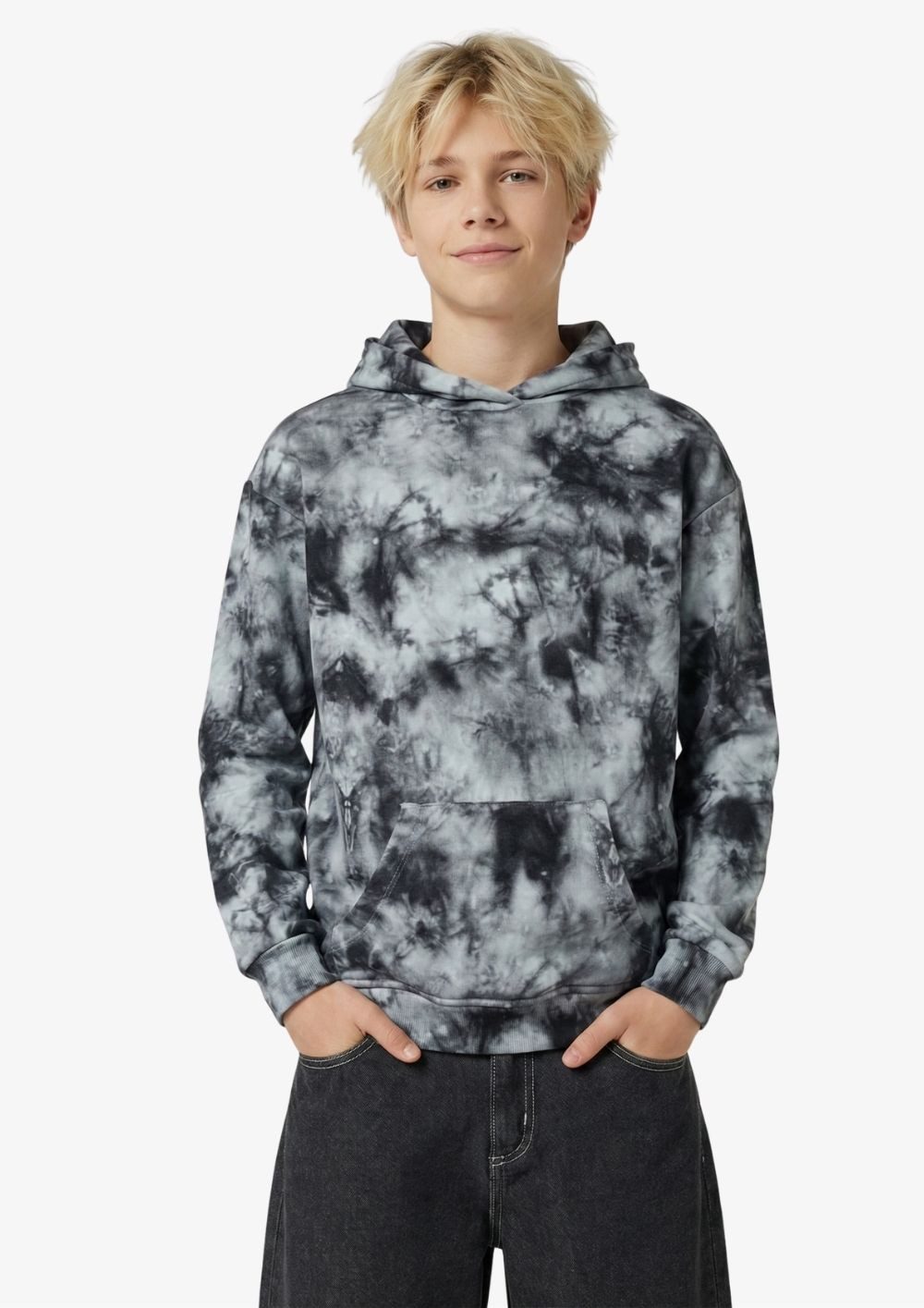 BLUE EFFECT Kapuzensweatshirt blue effect boys Hoodie Kapuzen Sweatshirt Oversized Schwarz Batic (1-tlg) – Bild 5 von 5