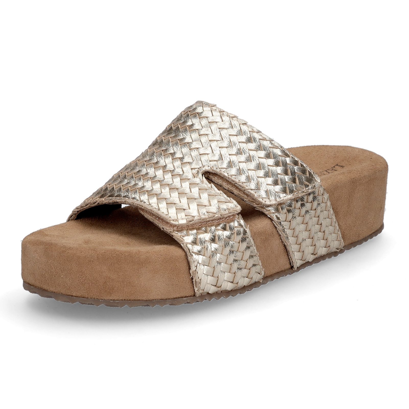 Lazamani Lazamani Damen Pantolette Mille gold Pantolette