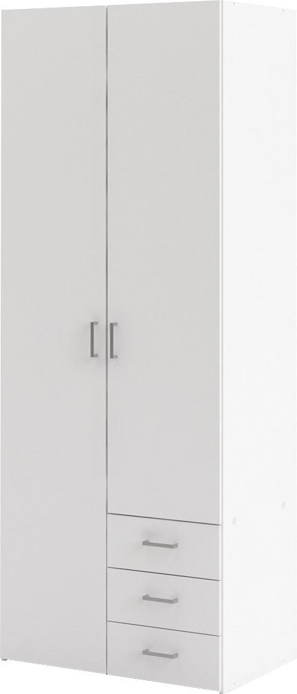 Home affaire Kleiderschrank Space Drehtürenschrank, Aufbewahrung Kasten Schrank Stauraum Breite 78, 115,8 oder 154 cm, mit je 3 Schubkästen, innen Einlegeböden – Bild 4 von 5