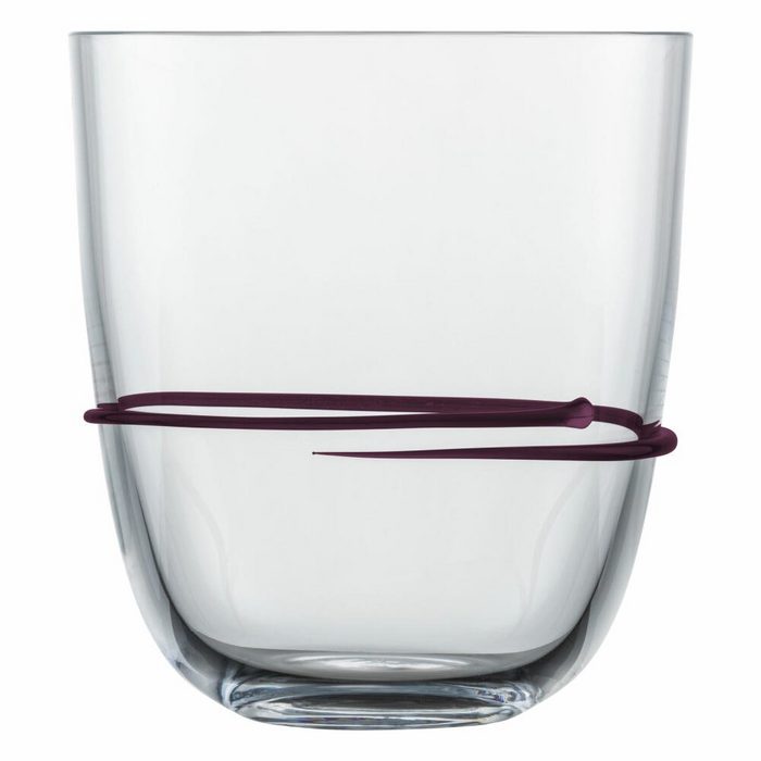 Zwiesel Glas Becher Aura Aubergine Glas handgefertigt