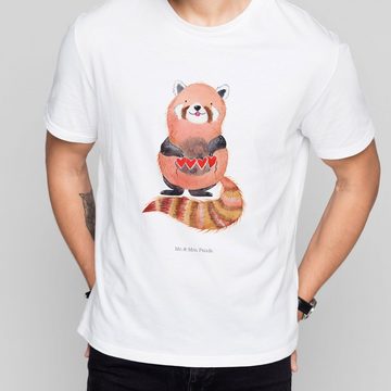 Mr. & Mrs. Panda T-Shirt Roter Panda - Weiß - Geschenk, Junggesellenabschied, Liebling, Shirt, (1-tlg)
