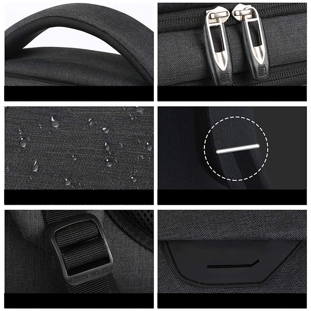 REDOM Laptoprucksack Laptop Rucksack Rucksäcke Schulrucksack Wasserbeständig Laptoptasche (Laptop Notebook Tasche Schule Uni Rucksack, 1-tlg., Anti-Diebstahl, Backpack mit Laptopfach, Sportrucksack, mit USB-Anschluss), fur Herren Damen Jungen Teenager Freizeit Arbeit Business Reisen