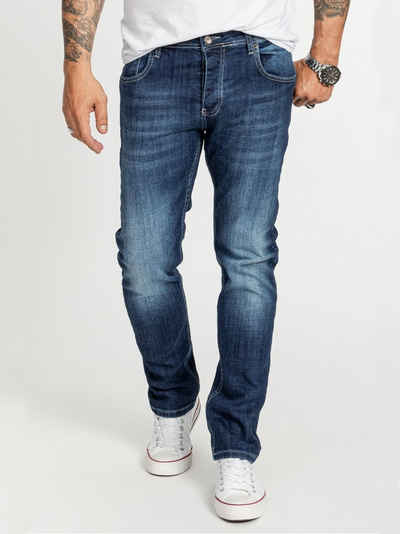 Rock Creek Regular-fit-Jeans Herren Jeans Stonewashed Blau RC-2411
