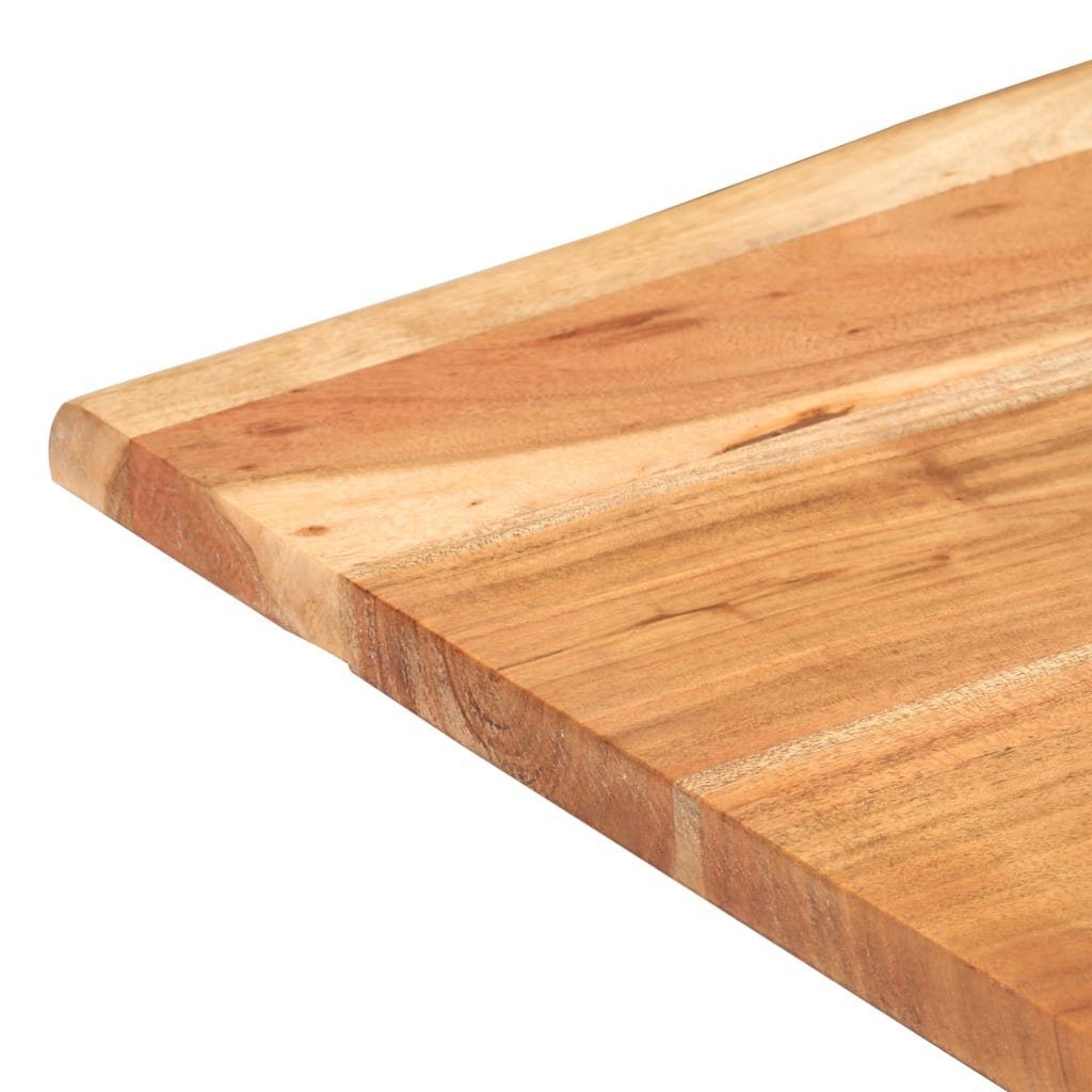 furnicato Esstisch Bistrotisch mit Akazie (1-St) cm Baumkanten 80x80x75 Massivholz