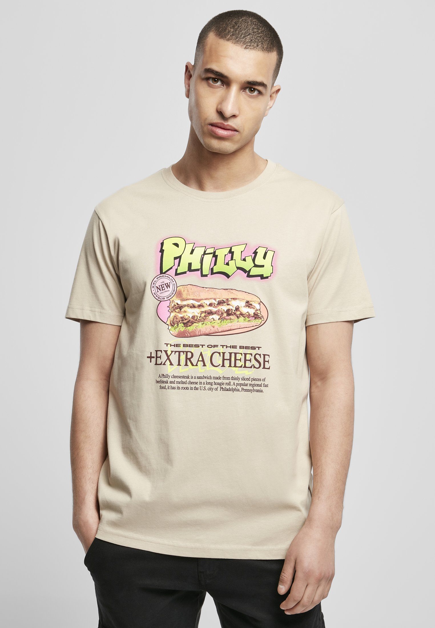 MisterTee T-Shirt (1-tlg) Tee Herren Sandwich Philly