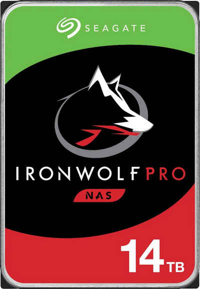 Seagate IronWolf Pro HDD-Festplatte (14 TB) 3,5" 250 MB/S Lesegeschwindigkeit, Bulk, inkl. 3 Jahre Rescue Data Recovery Services