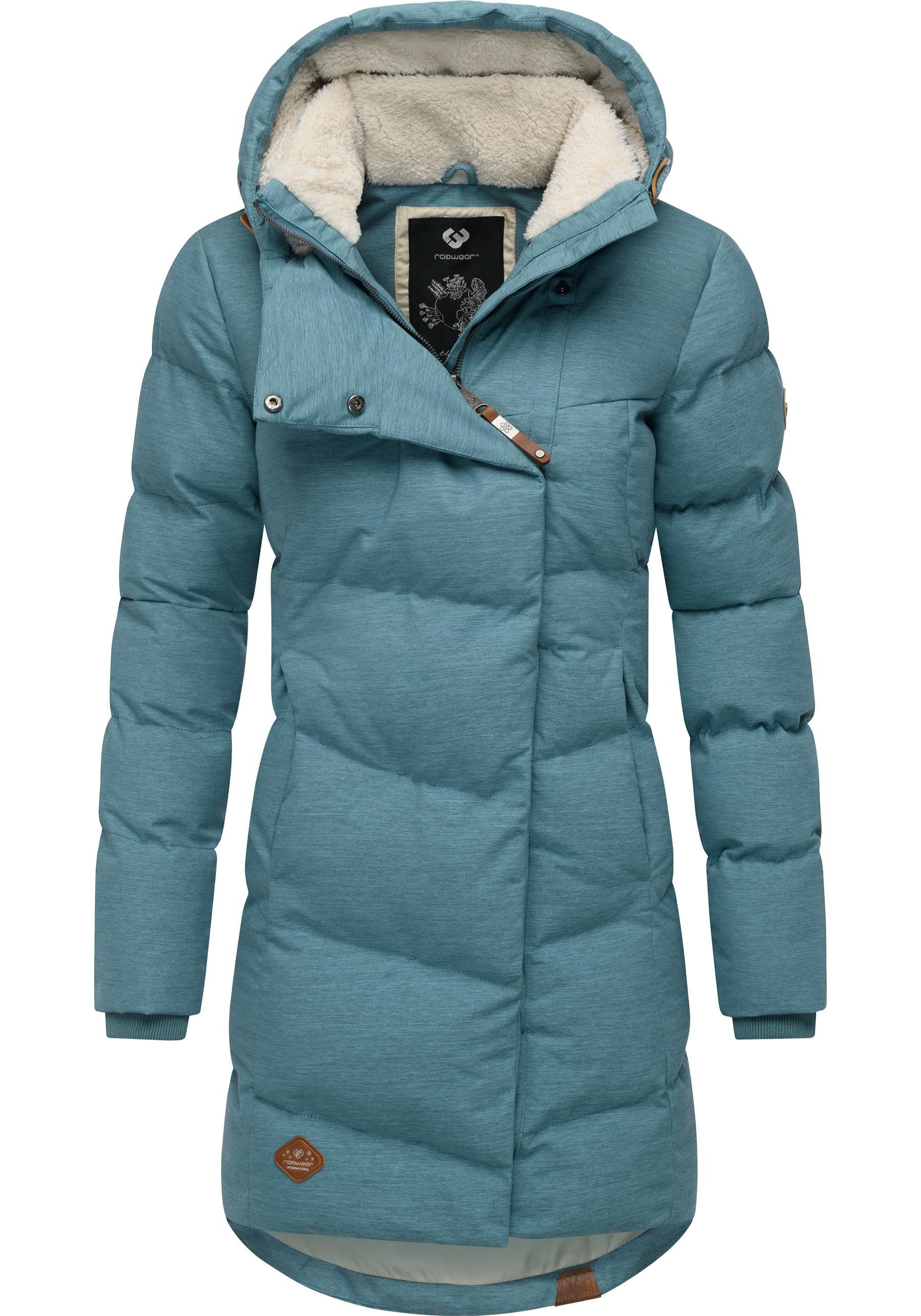 Ragwear Wintermantel Pavla stylischer Winterparka mit Teddyfutter und Kapuz günstig online kaufen