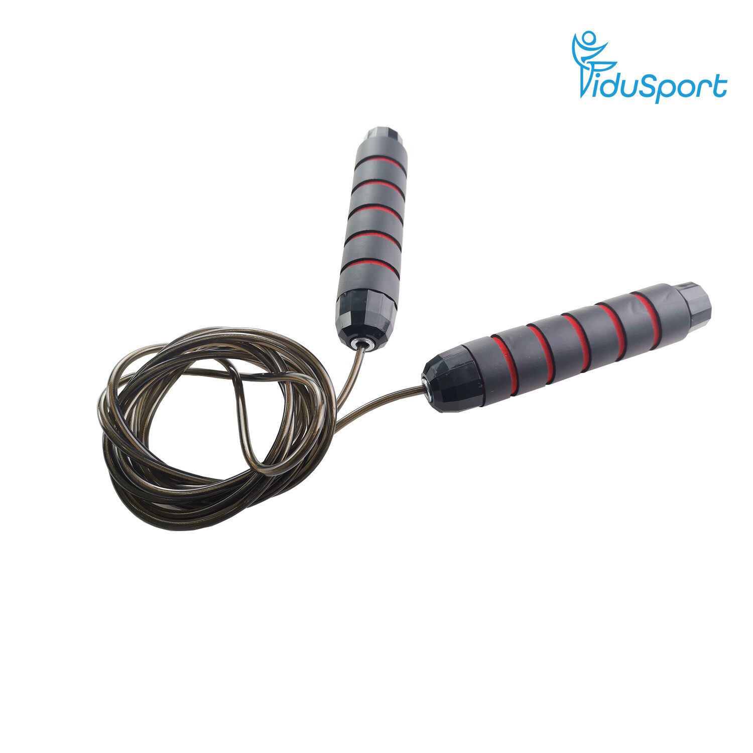 Fidusport Springseil Seilspringen 3m Verstellbar Kugellager Fitness Trainingsseil Sport, Speed Rope Boxen Sport Hüpfseil 3m Trainingsseil Fitnessseil