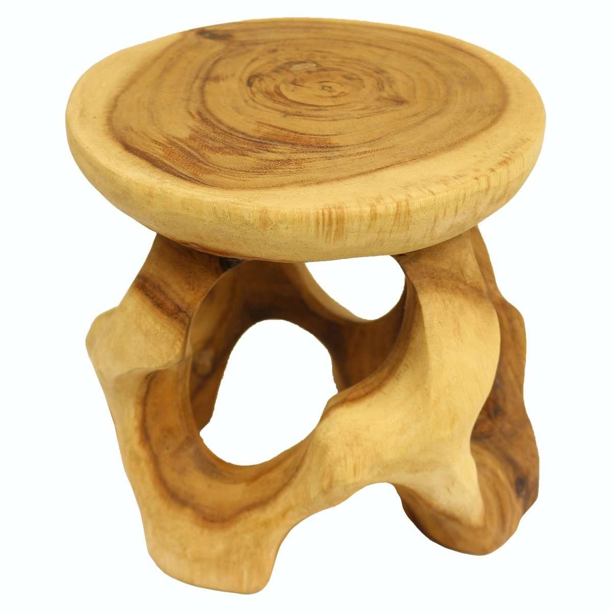 Oriental Galerie Blumenhocker Rundhocker Teakholz Natur günstig online kaufen