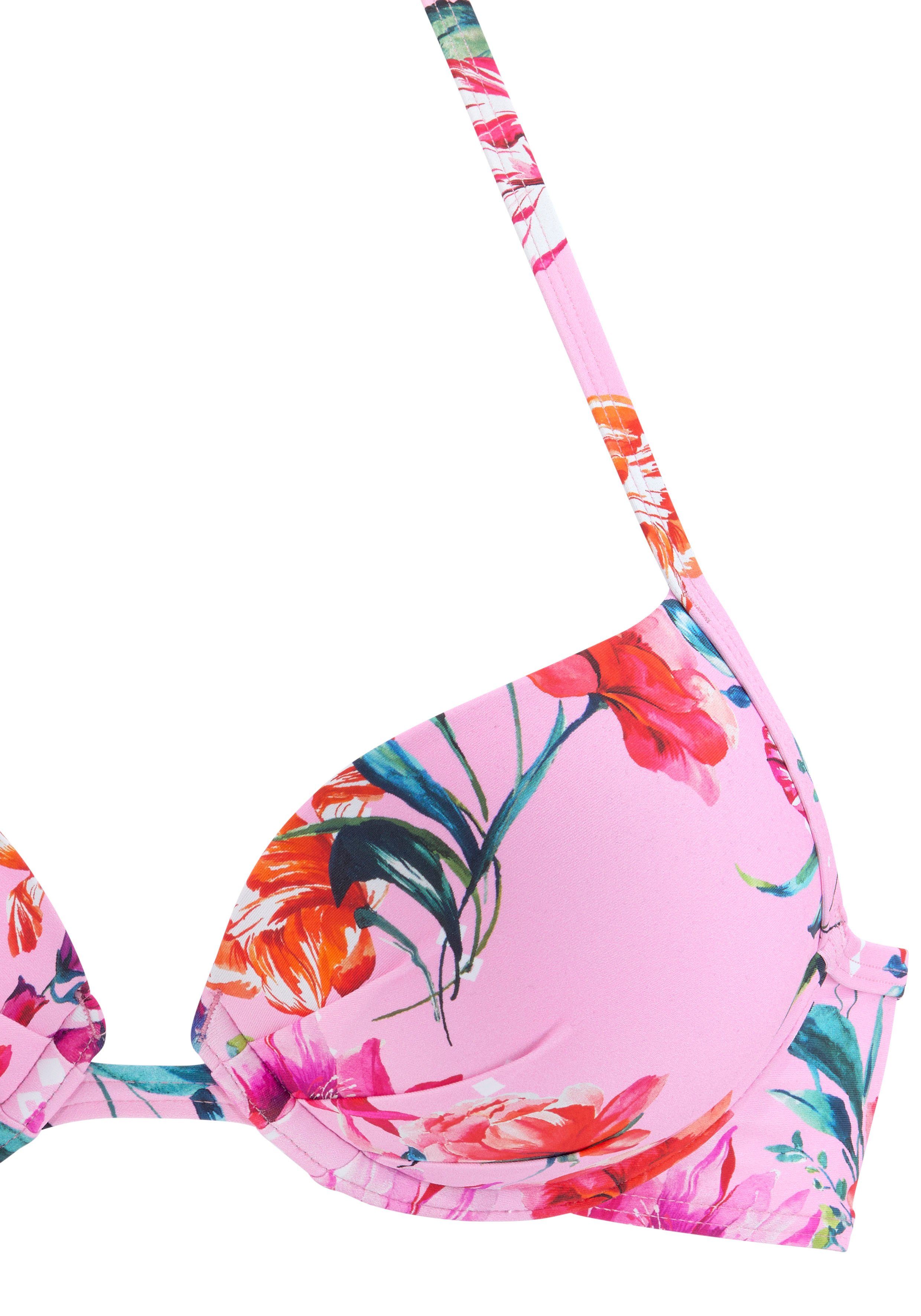 Sunseeker Push-Up-Bikini-Top Modern, mit Blumenprint