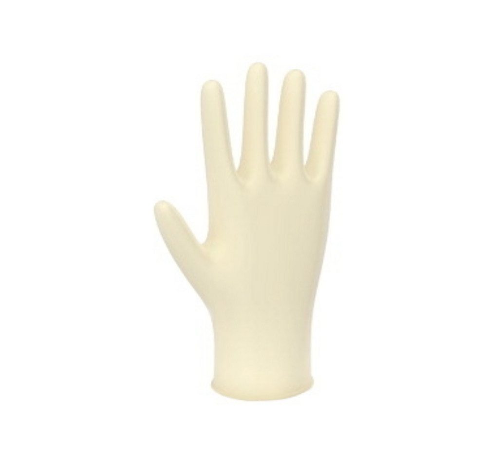 B. Braun Latexhandschuhe Manufix Sensitive U.-Handschuhe (Einmalhandschuhe, 100-St., Hautfreundliche pudefreie Handschuhe) Hohe Elastizität, Puderfrei mit Innenbeschichtung