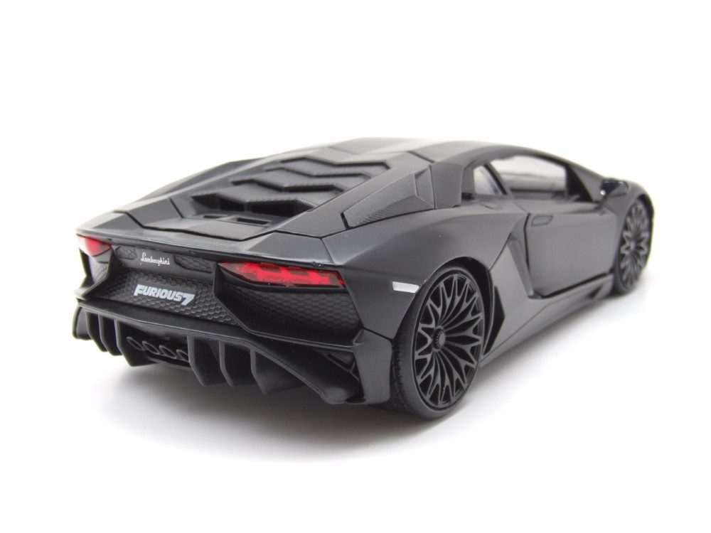 JADA Modellauto Lamborghini Aventador schwarz Fast & Furious, Maßstab 1:24