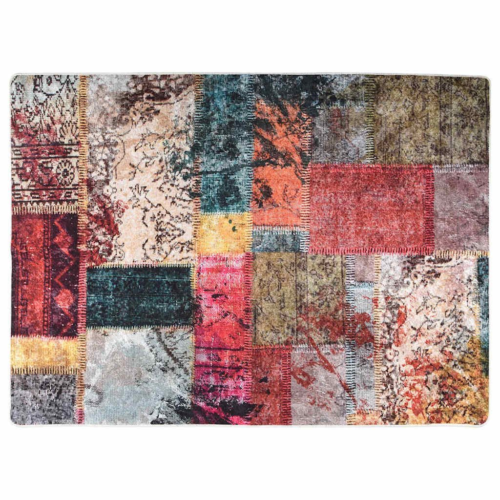 furnicato Teppich Waschbar Patchwork Mehrfarbig 150x230 günstig online kaufen
